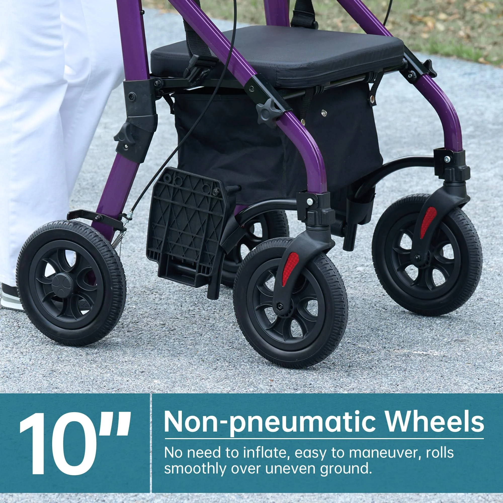 HFK-9269KD All Terrain 2-in-1 Rollator Walker 10