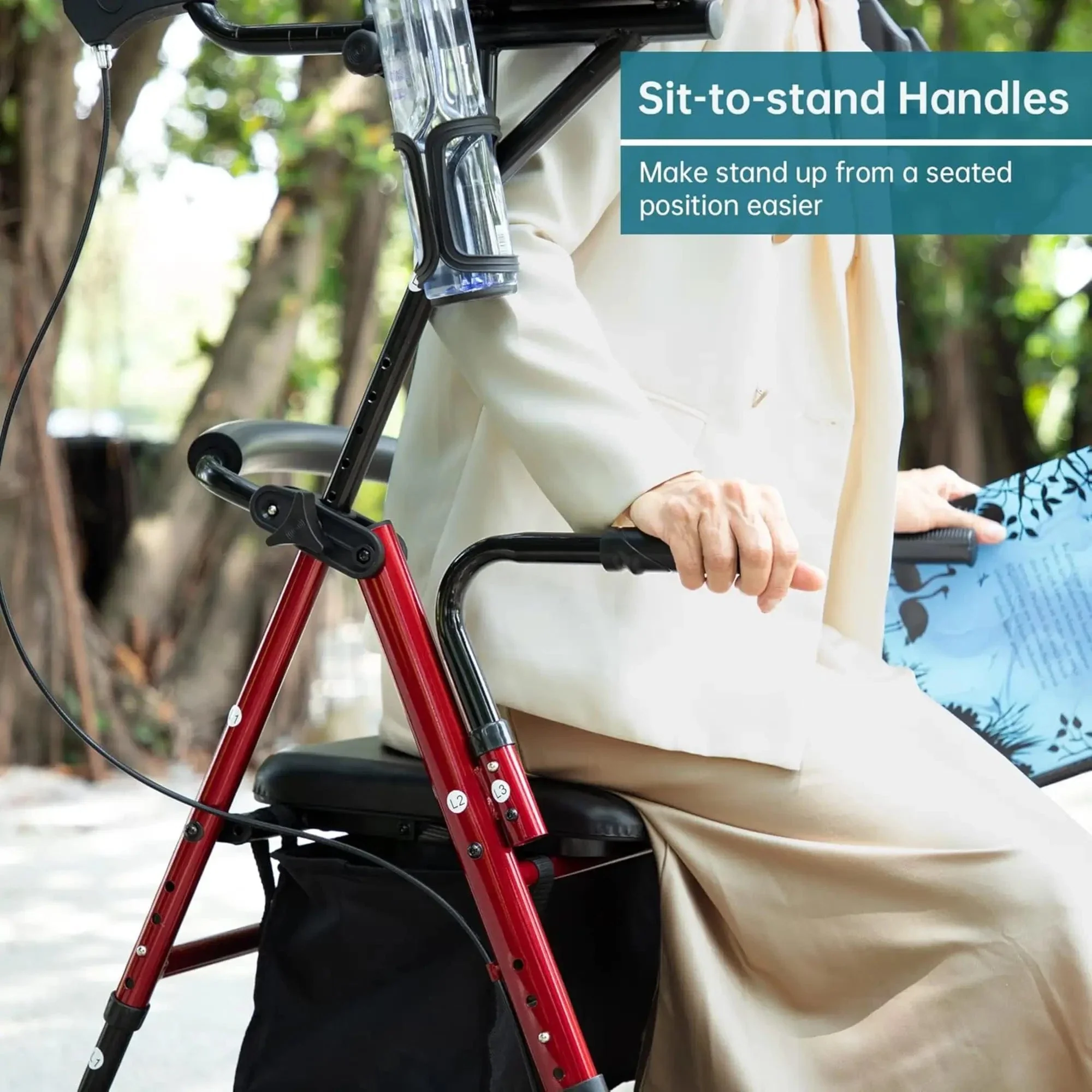 HFK-9236 Dual-Brake Upright Walker 8