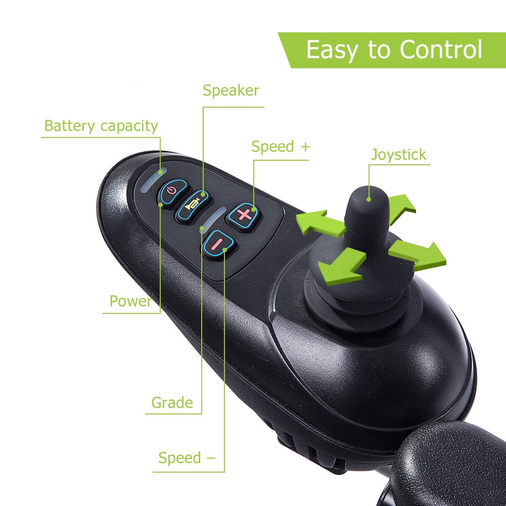 DY01105 Quick Folding Ergonomic Headrest Electric Wheelchair