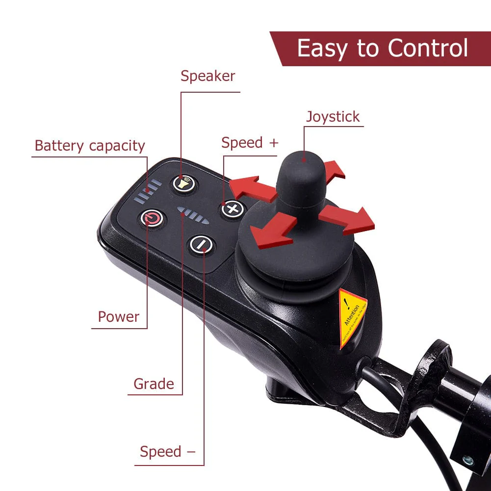 DY01108 Lightweight Foldable High Flexibility Electric Wheelchair