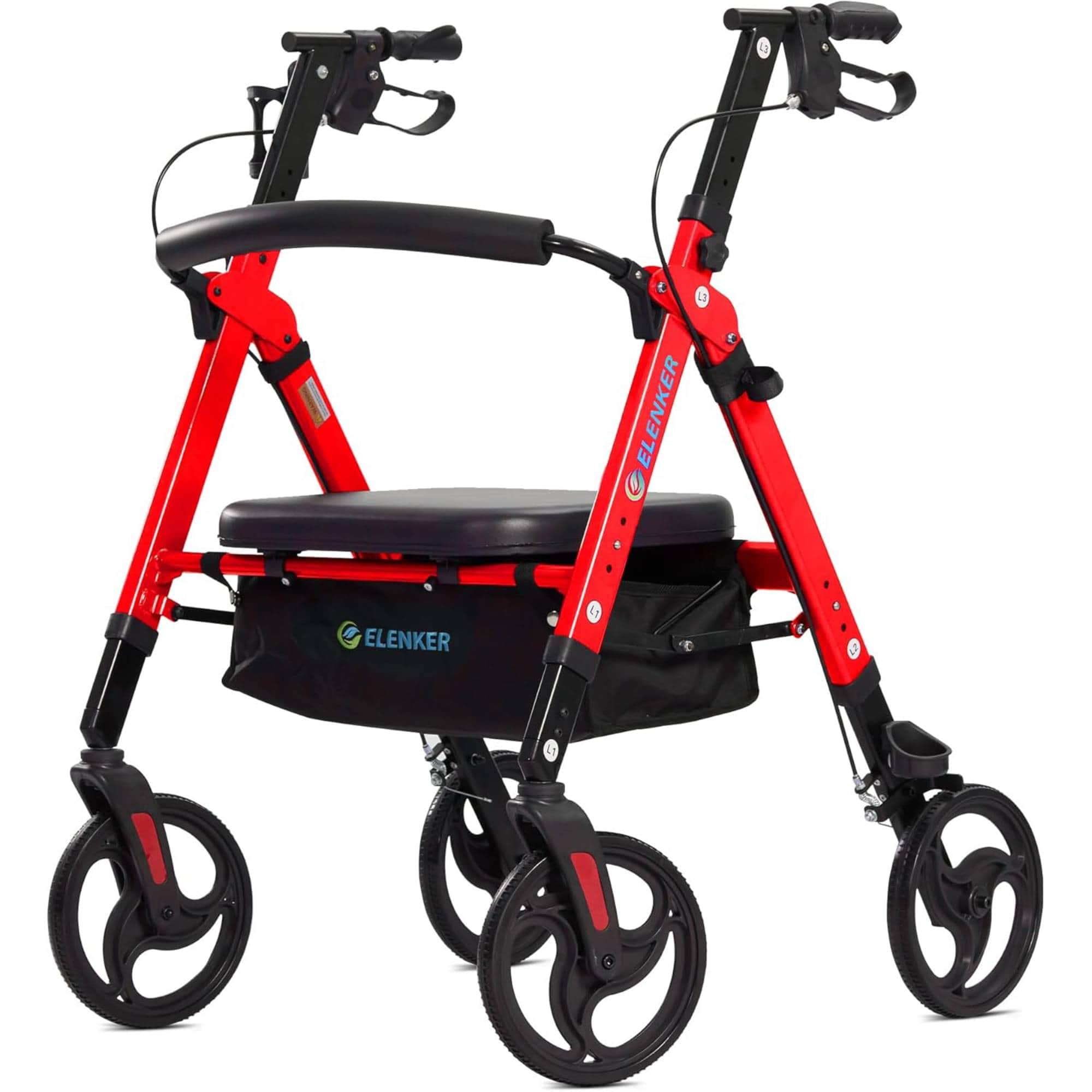 YF-9007A Dual-Brake Heavy Duty Rollator Walker 10