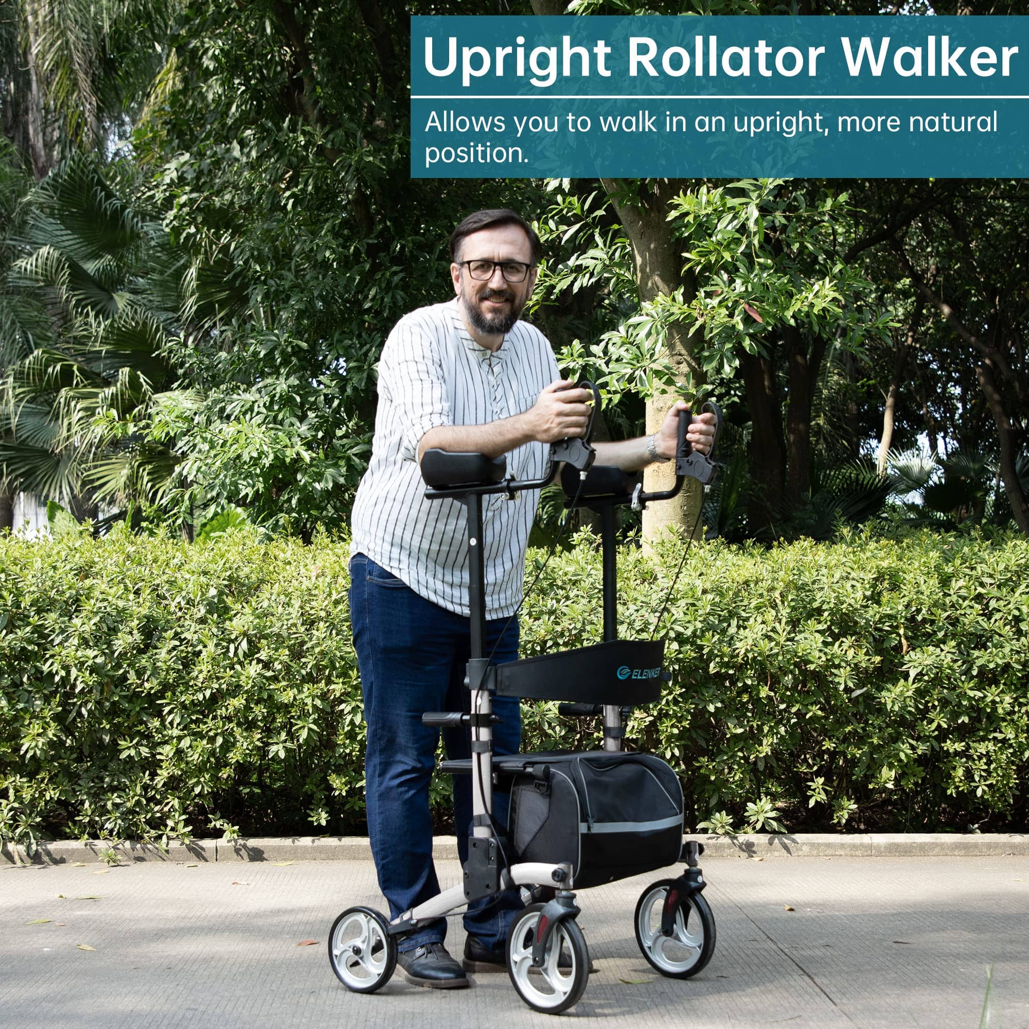 HFK-9240 Dual-Brake Upright walker 8