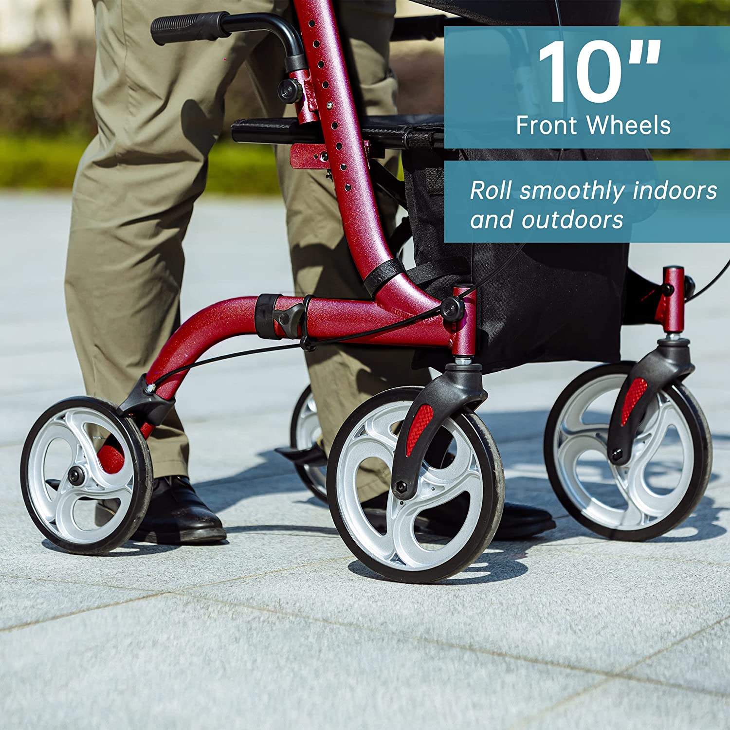 HFK-9210KDB-3 Dual-Brake Lightweight Upright Walker 8