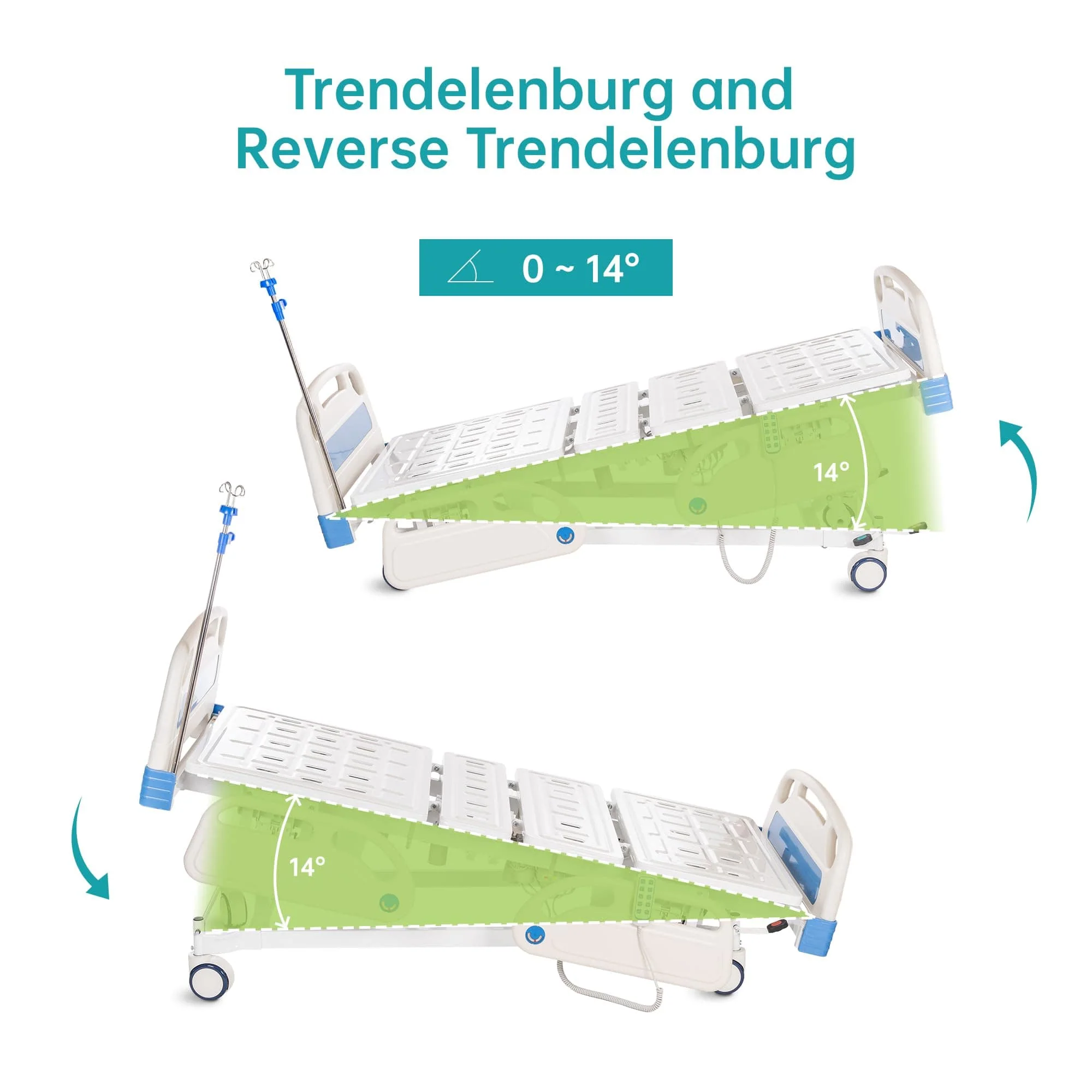 SLD-A51-111 5 Functional Heavy Duty Full Electric Hospital Bed With Remote Control