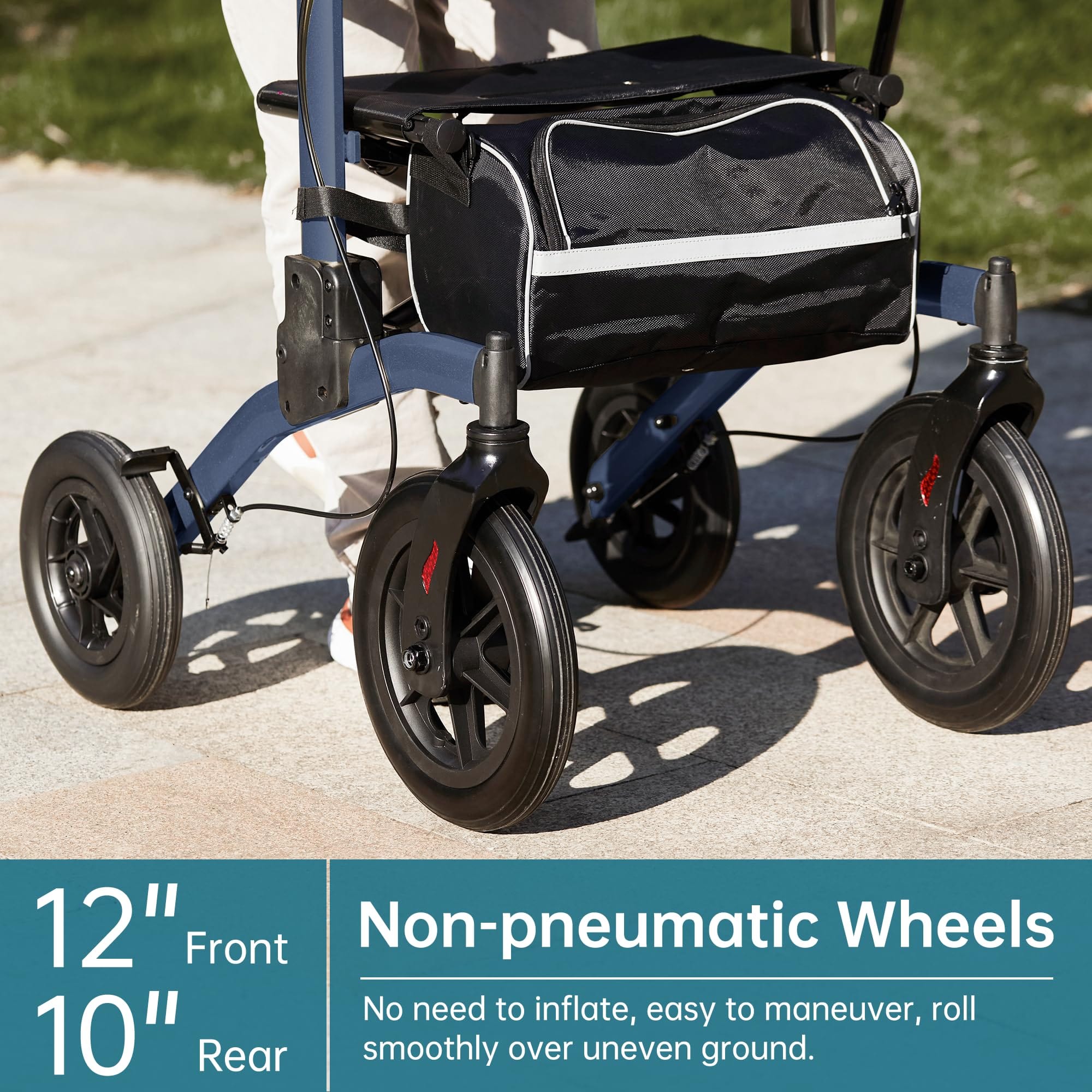 HFK-9240-2 All Terrain Dual-Brake Upright Walker 10