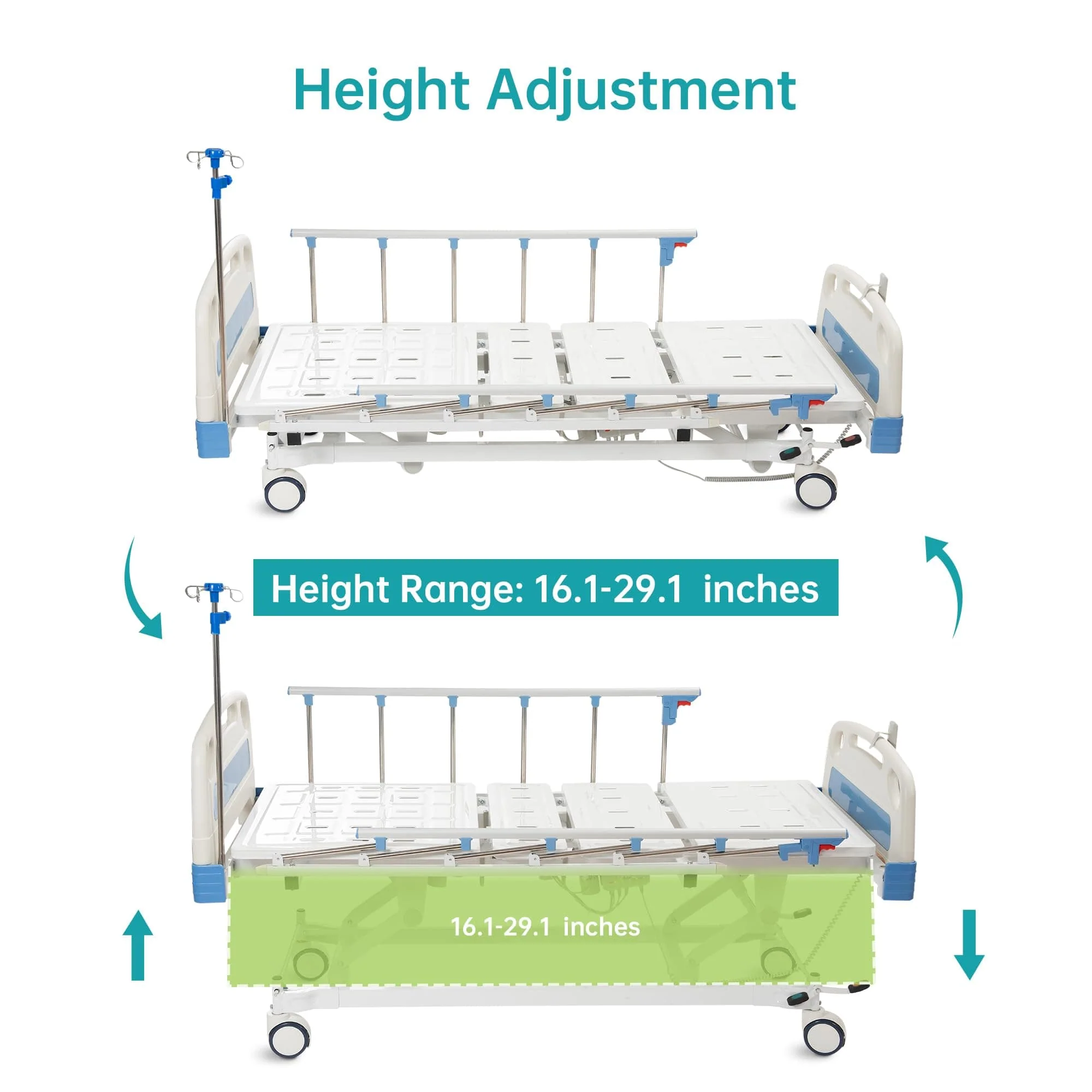 SLD-A31-111 3 Functional Heavy Duty Full Electric Hospital Bed With Remote Control