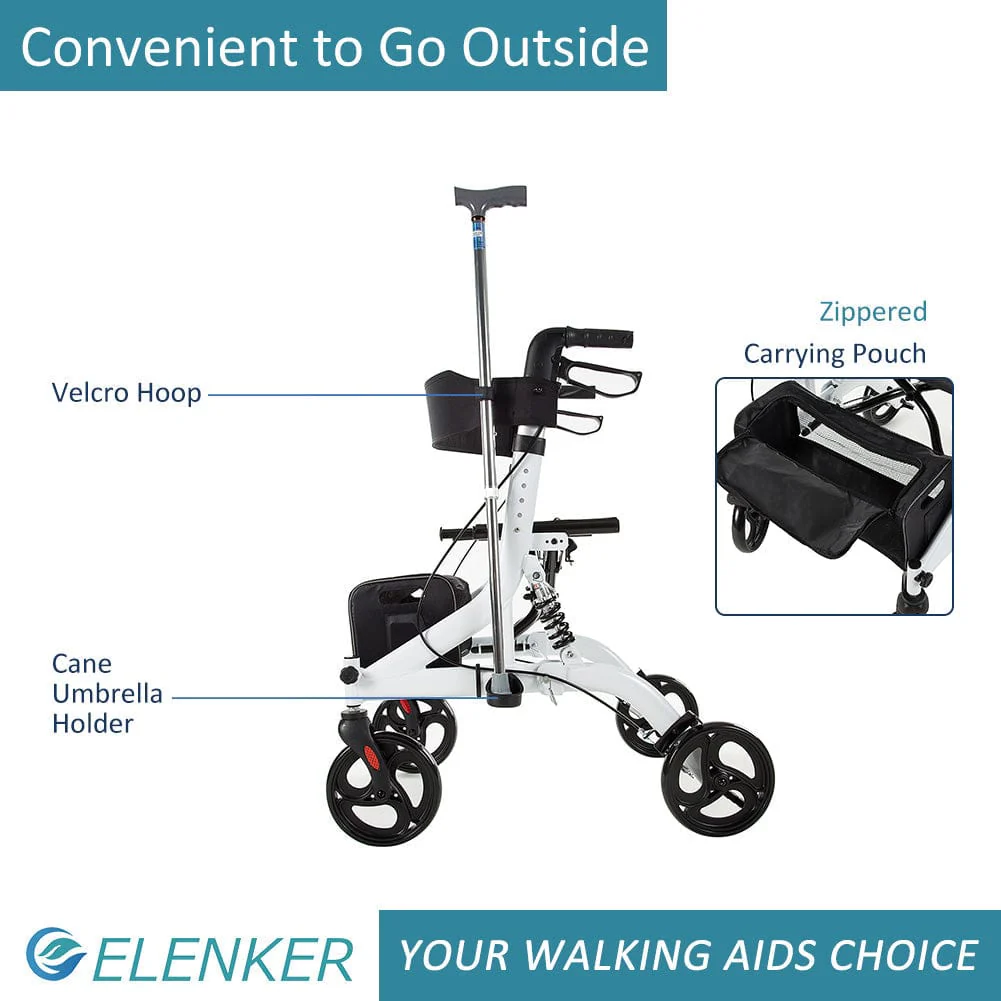 HFK-9211 Dual-Brake Shock-Absorbing Rollator Walker 8