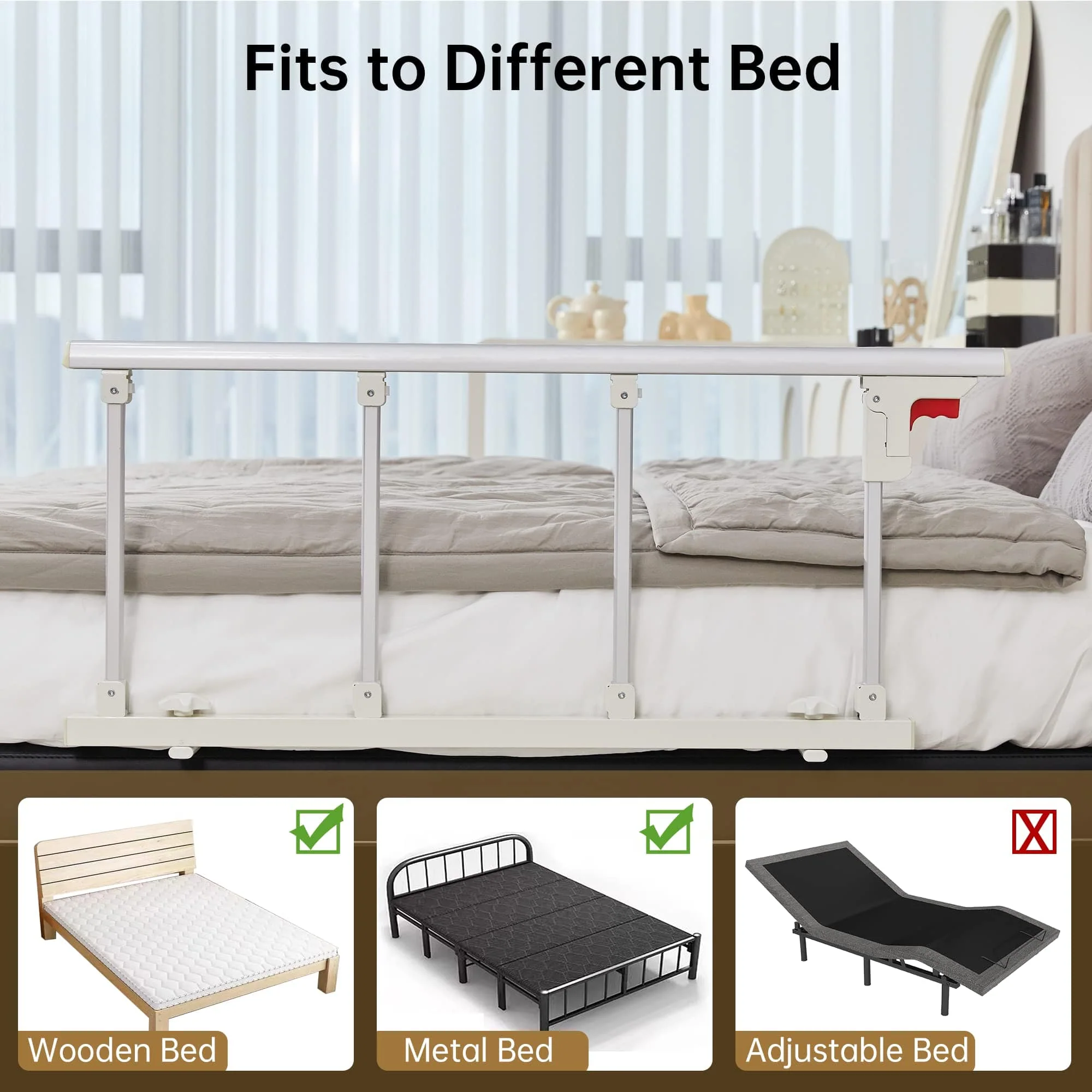 HFK-5115-2 Foldable Bed Rail for Elderly Hospital Home Care