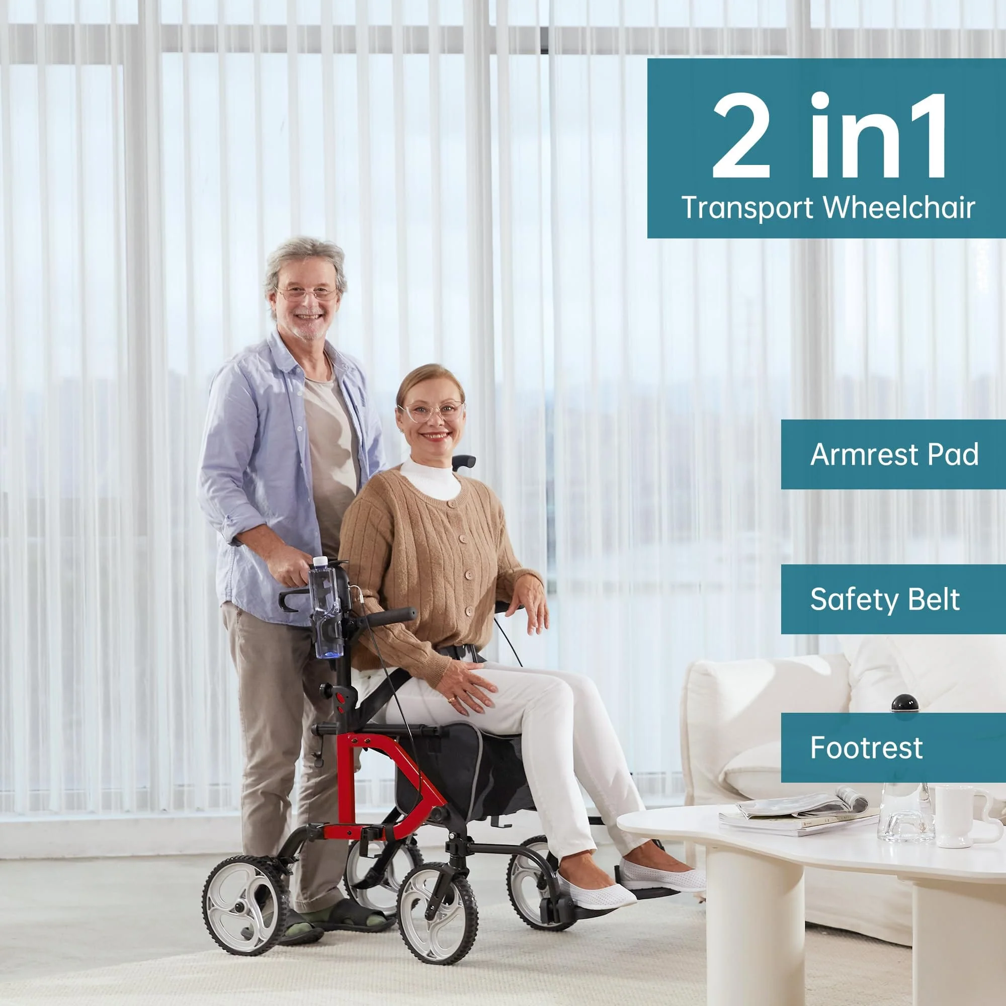 KLD-9224 2-in-1 Rollator Walker 10