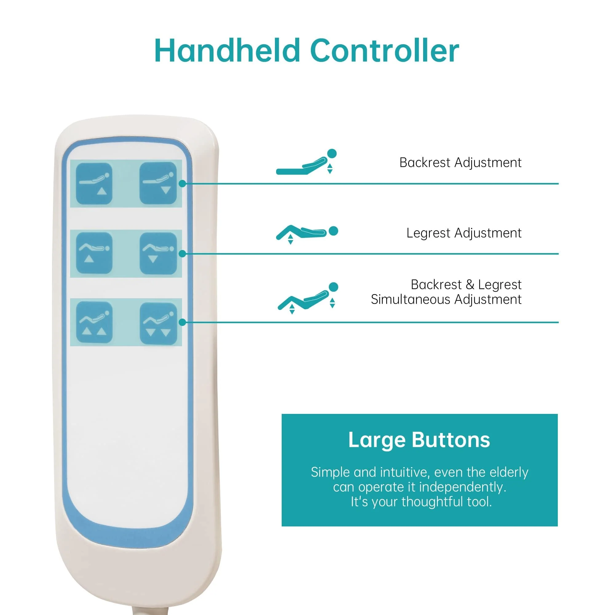 SLD-A21-111 2 Functional Heavy Duty Full Electric Hospital Bed With Remote Control