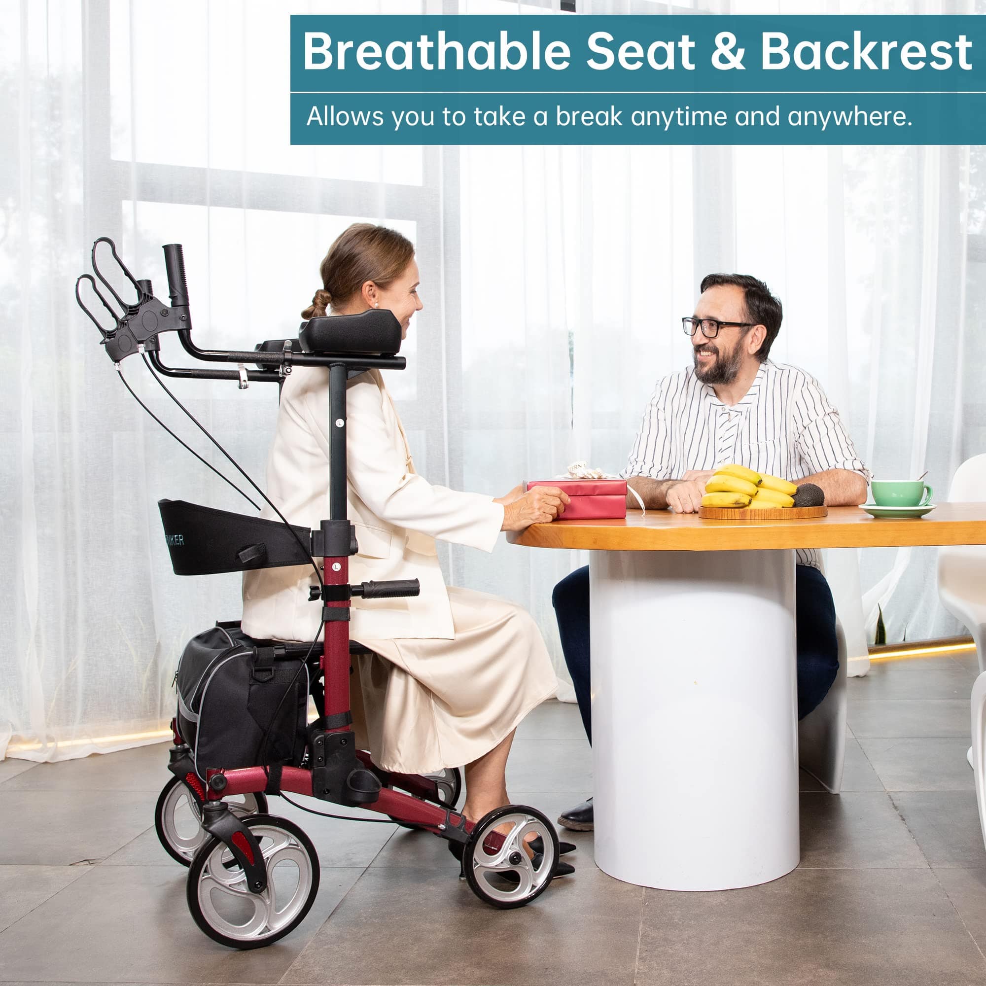 HFK-9240 Dual-Brake Upright walker 8