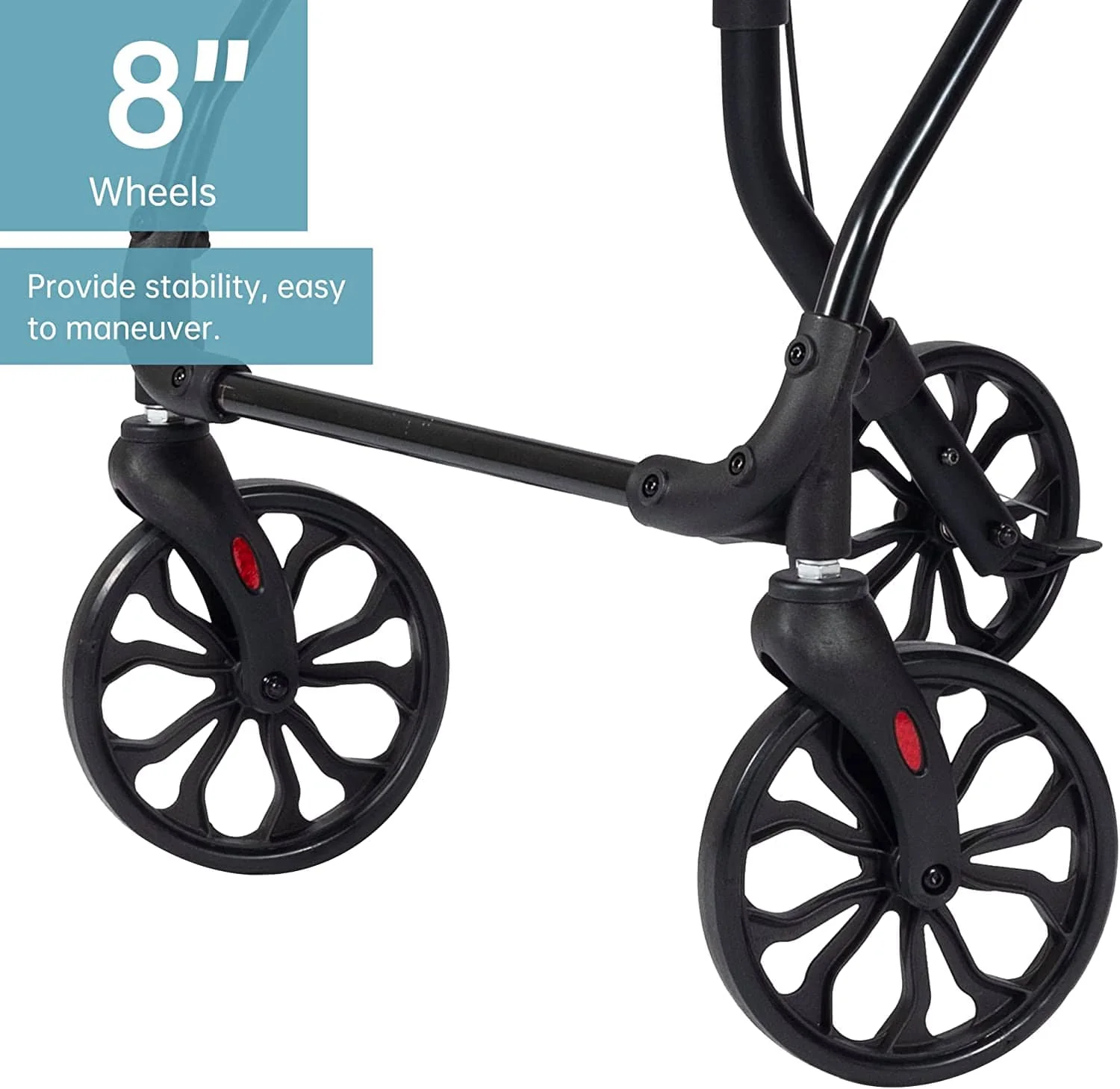 KLD-9215 Dual-Brake Lightweight Upright Walker 8