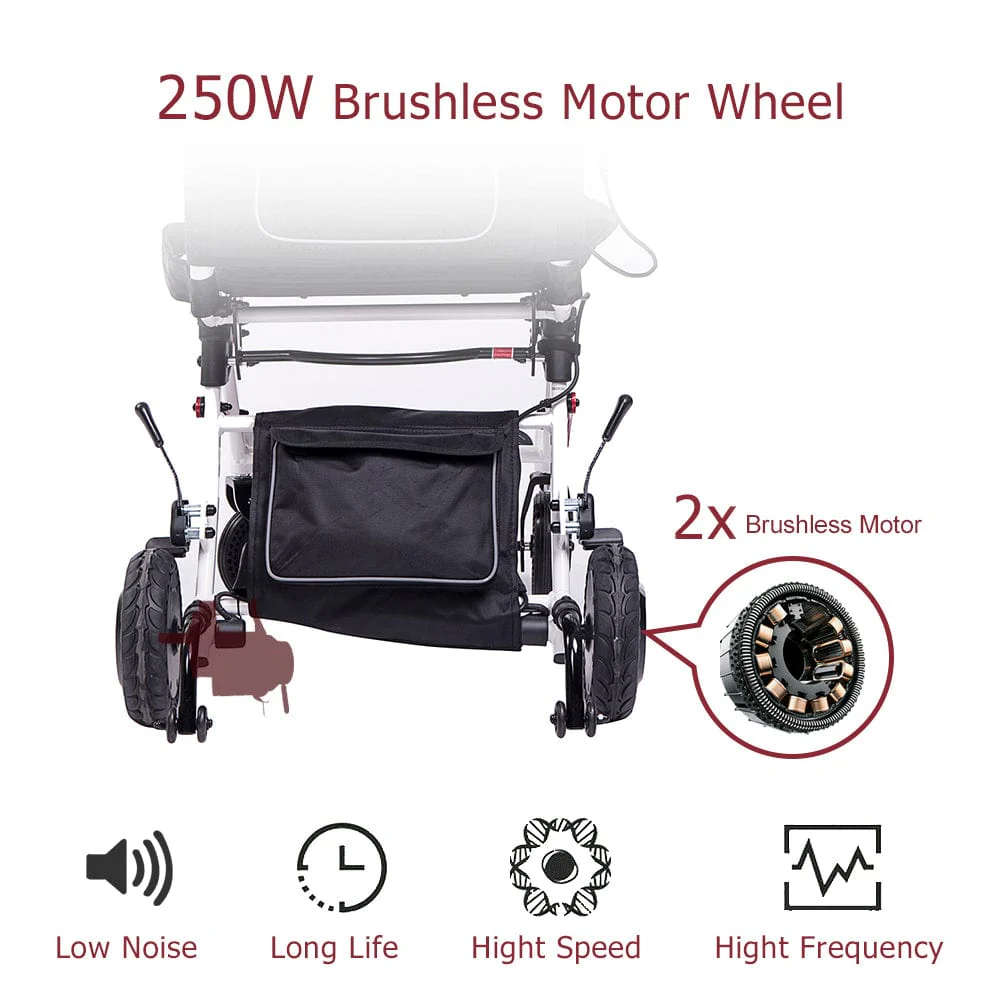 DY01108 Lightweight Foldable High Flexibility Electric Wheelchair