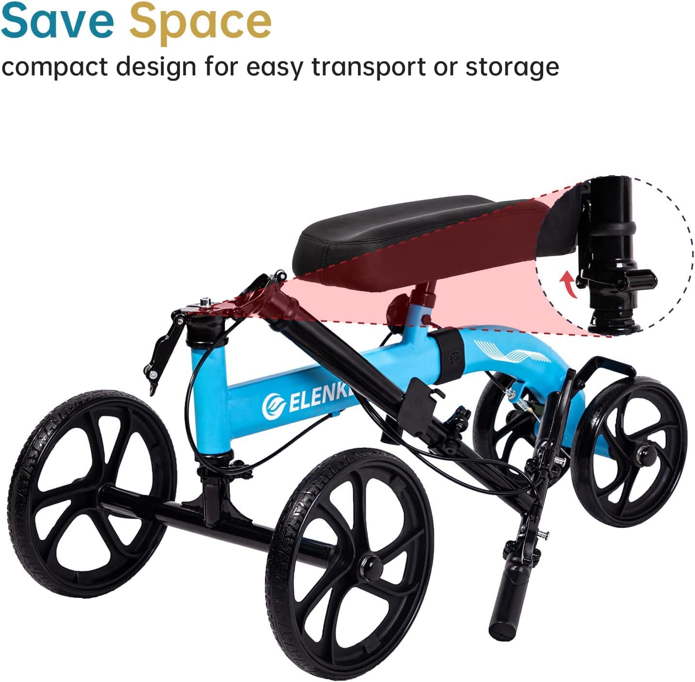 MT-9251 Best Value Steerable Medical Knee Walker with 10