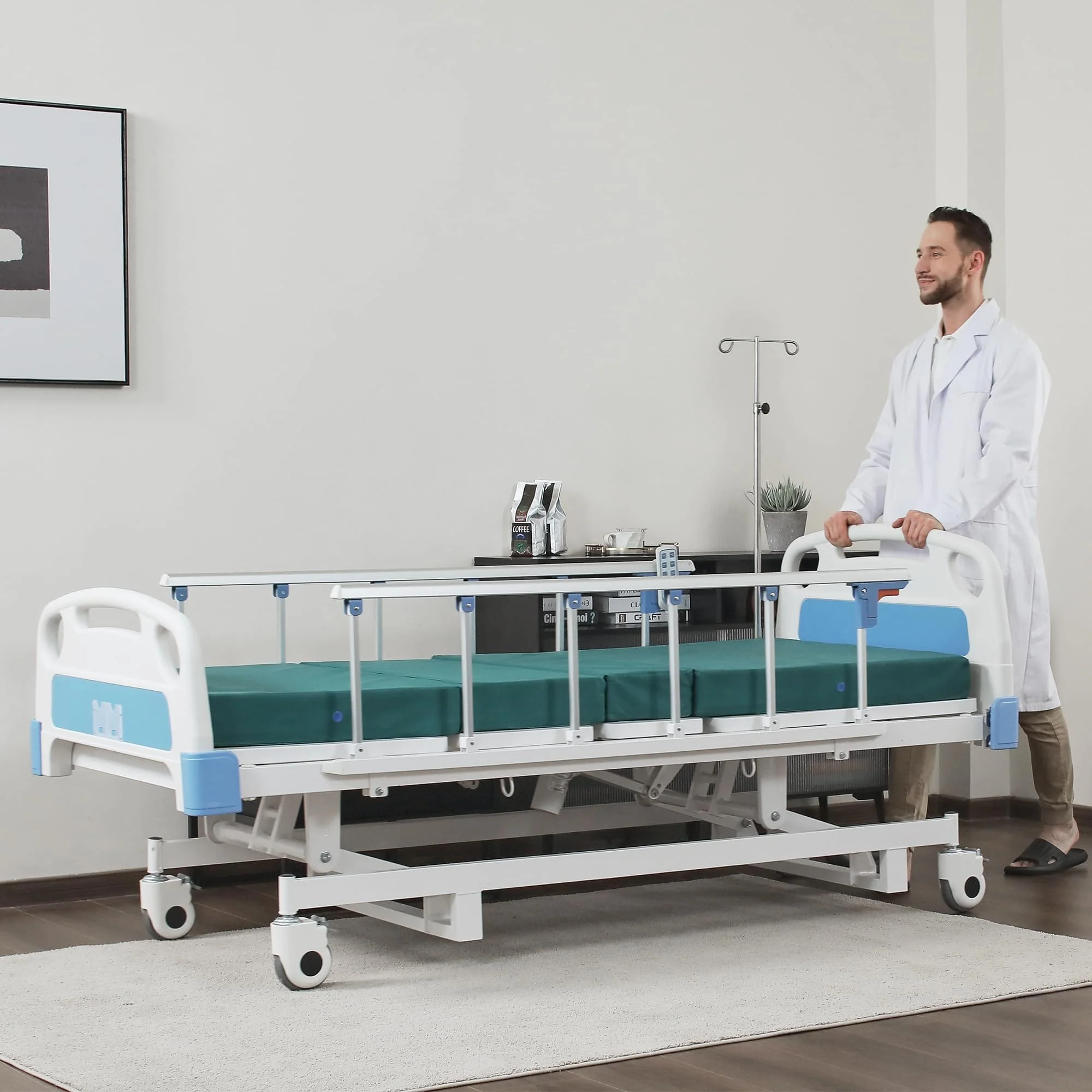 DH-6A431C 3 Function Quiet Full Electric Hospital Bed With Remote Control