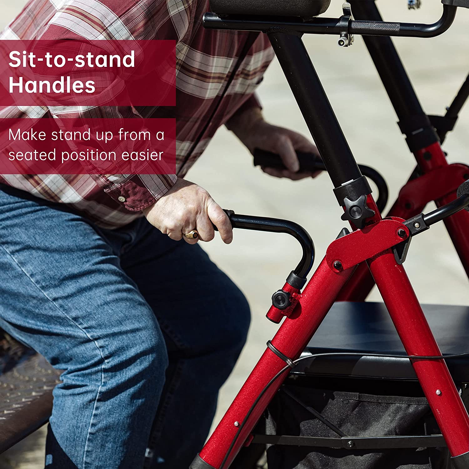 HFK-9219B Heavy Duty Bariatric Upright Walker 8