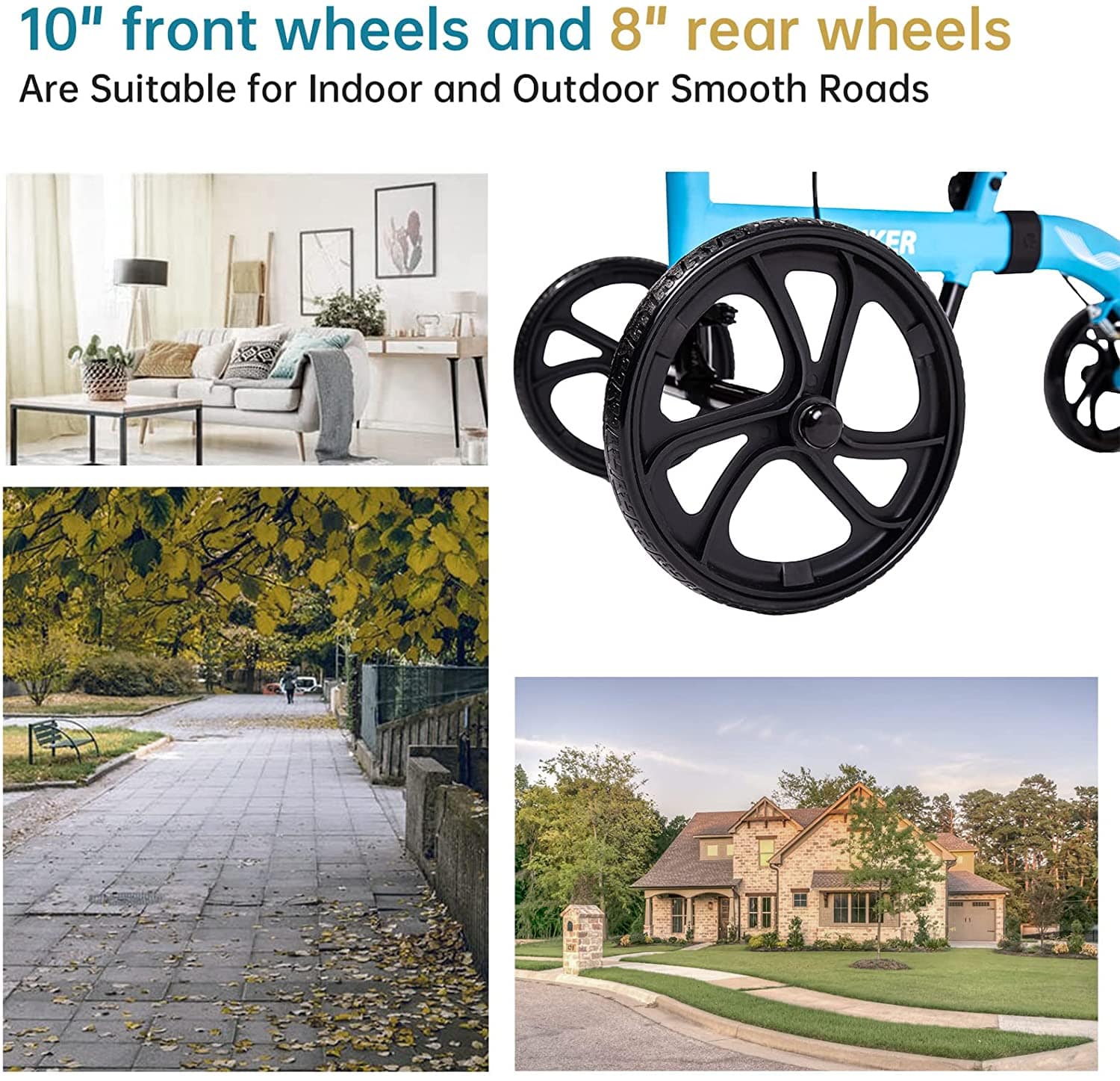 MT-9251 Best Value Steerable Medical Knee Walker with 10