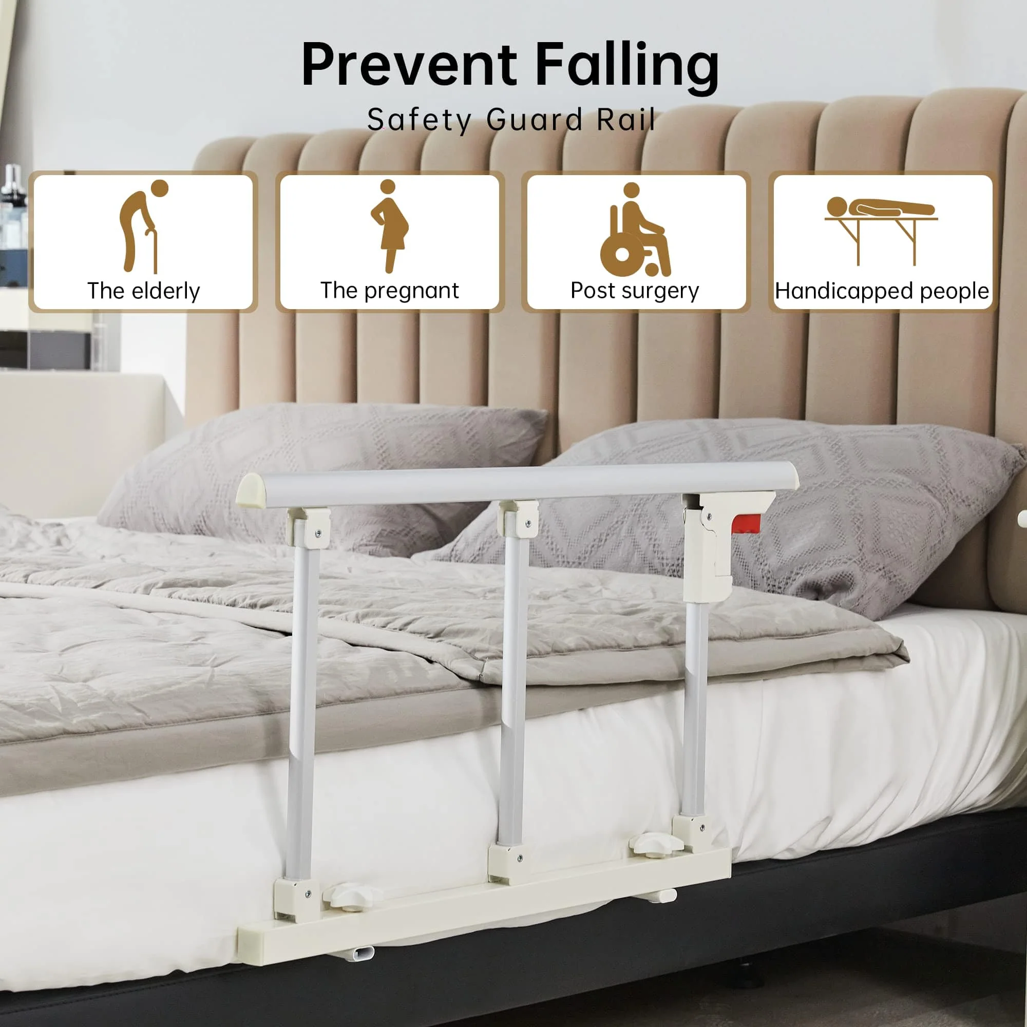 HFK-5115-2 Foldable Bed Rail for Elderly Hospital Home Care