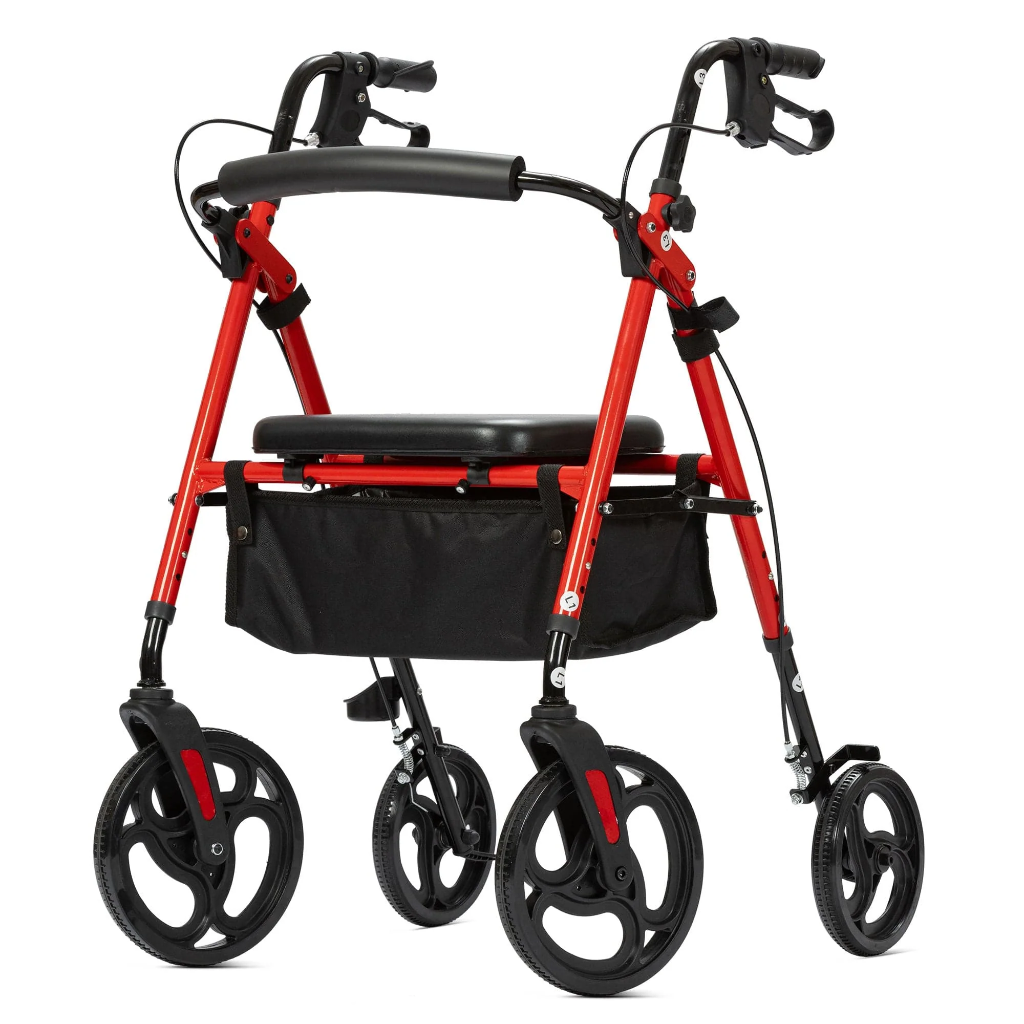 YF-9007B Dual-Brake Ergonomic Handgrip Rollator Walker 8
