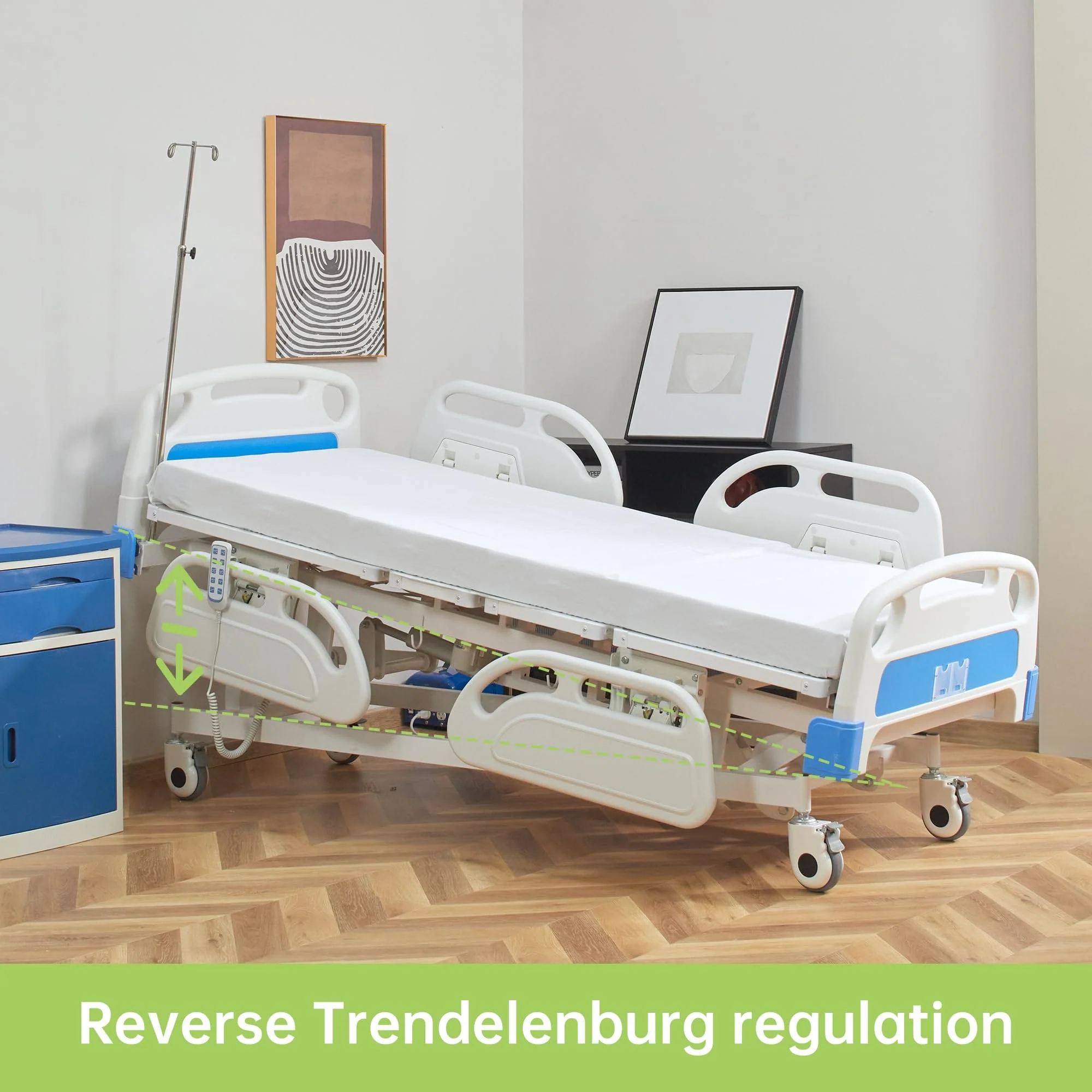 DH-7A13 5-Function Quiet Full Electric Hospital Bed With Remote Control