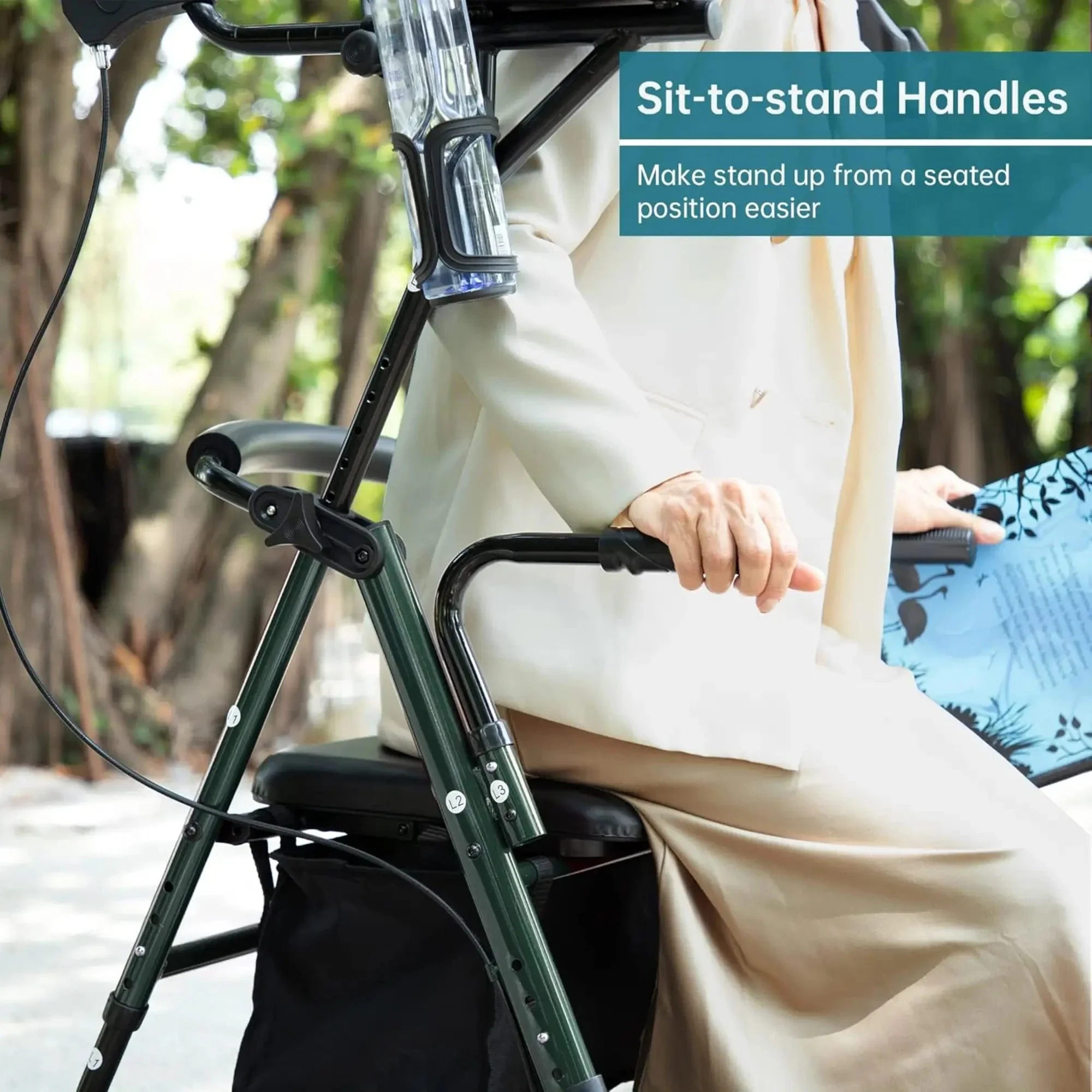 HFK-9236 Dual-Brake Upright Walker 8