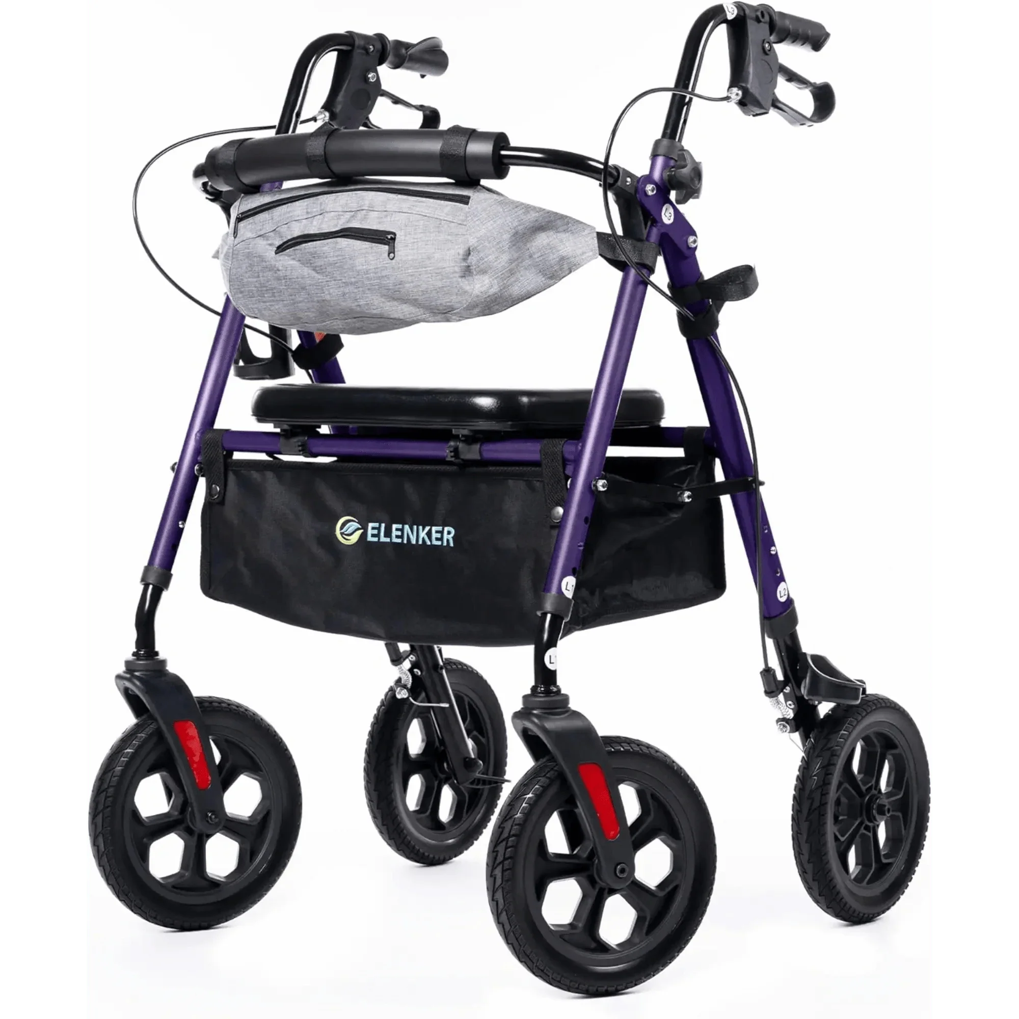 YF-9007E All-Terrain Dual-Brake Rollator Walker 10
