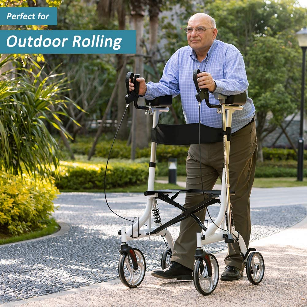 HFK-9211B Dual-Brake Shock-Absorbing Upright Walker 8