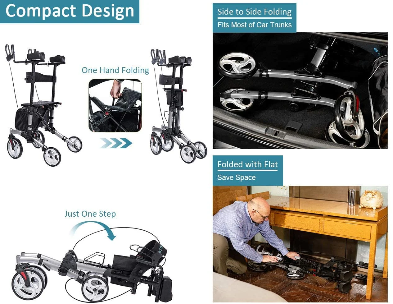 HFK-9223 Dual-Brake Upright Walker 8