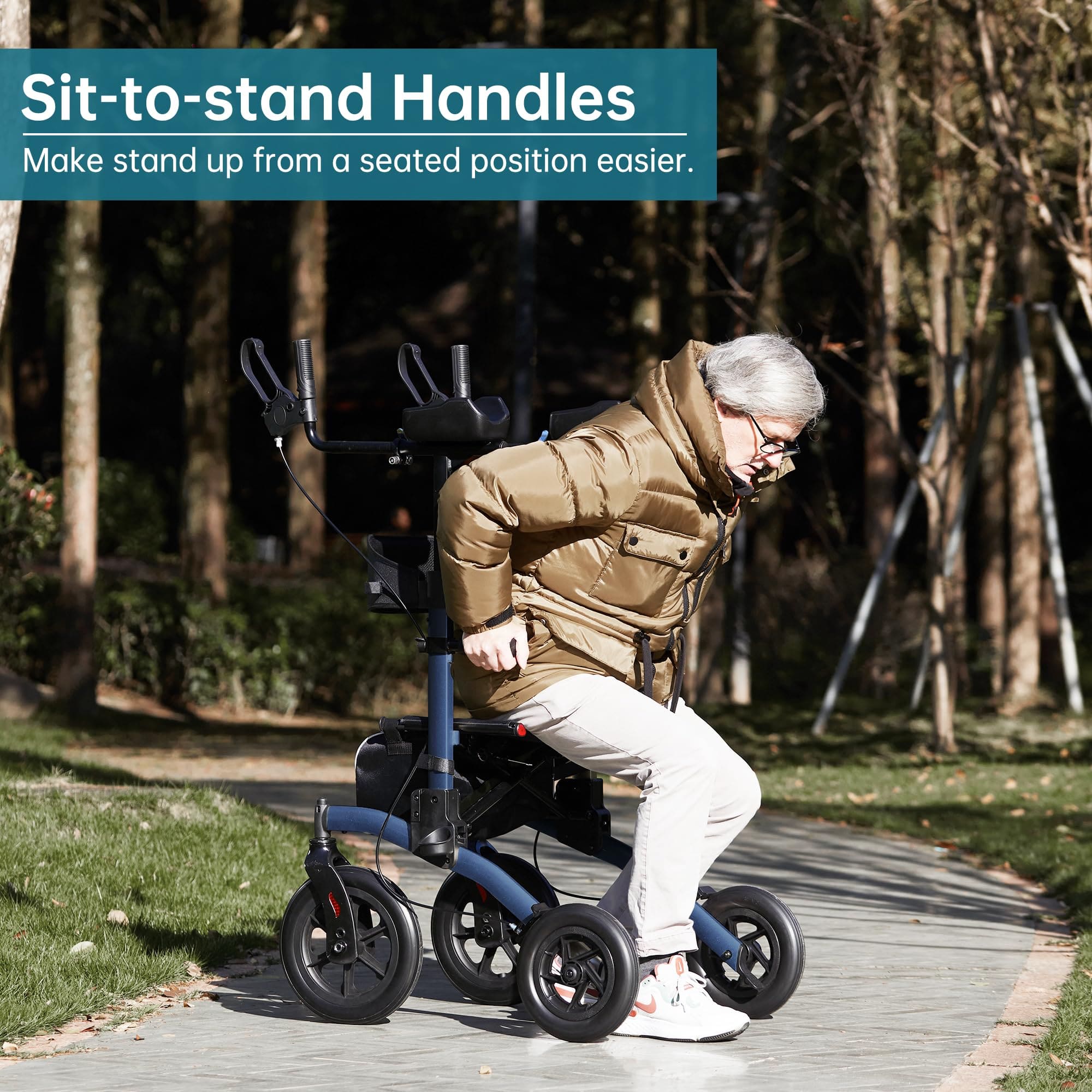 HFK-9240-2 All Terrain Dual-Brake Upright Walker 10