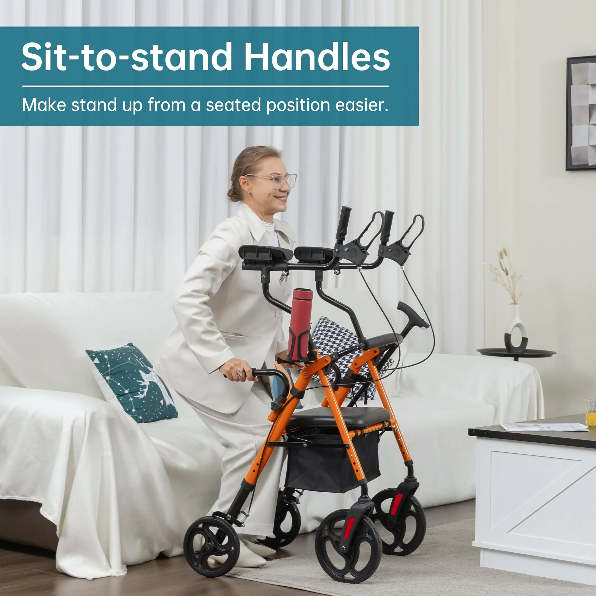 YF-9008C Dual-Brake Upright Walker 8