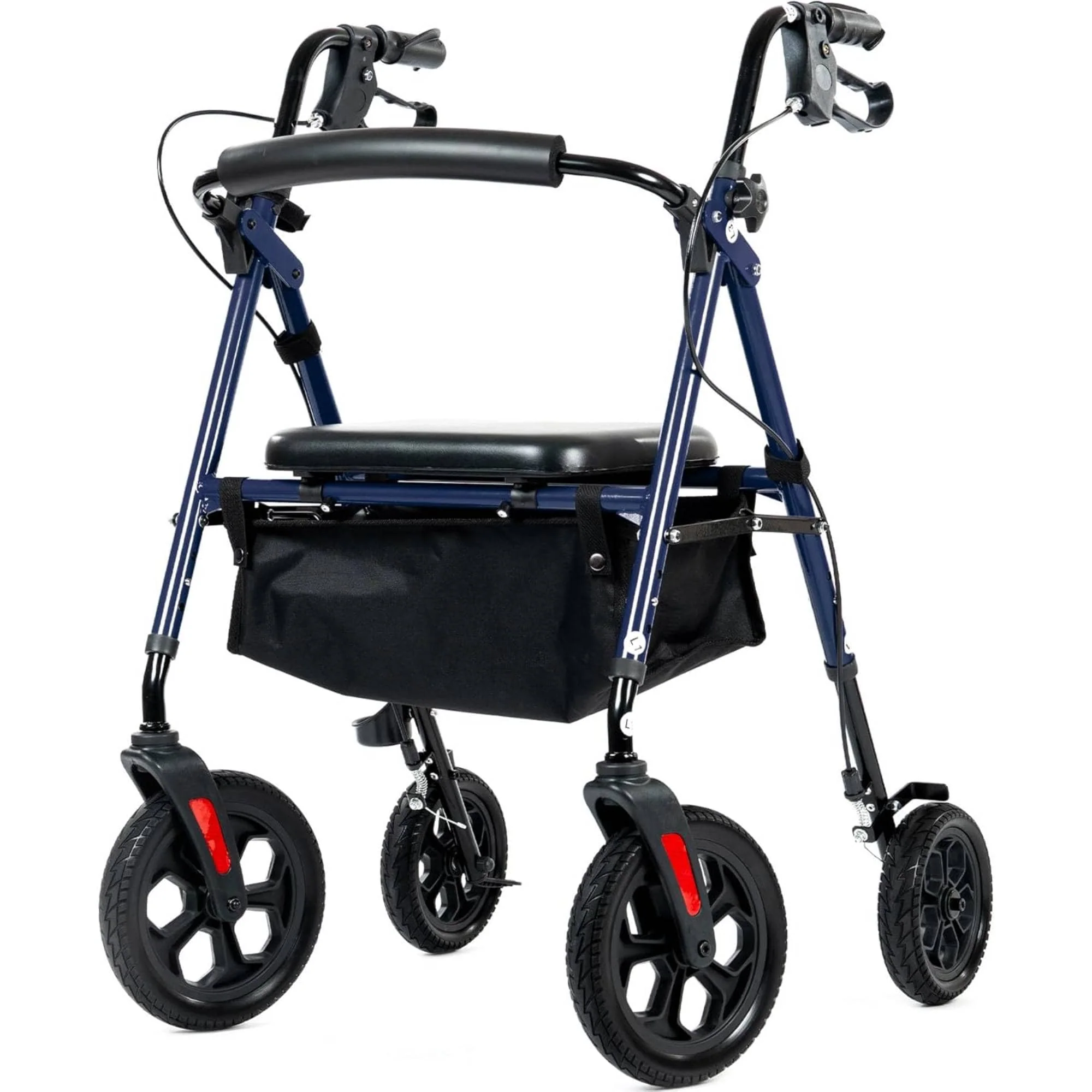YF-9007D All-Terrain Dual-Brake Rollator Walker 8