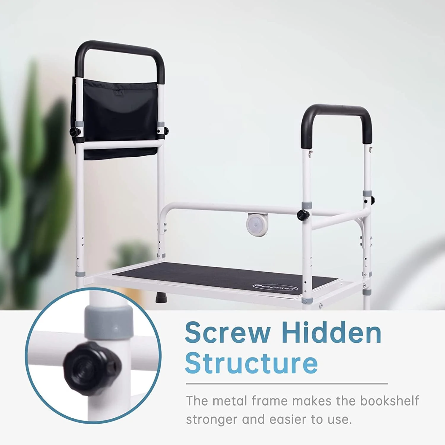 HFK-7204 Adjustable Safe Non-slip Bed Step Stool