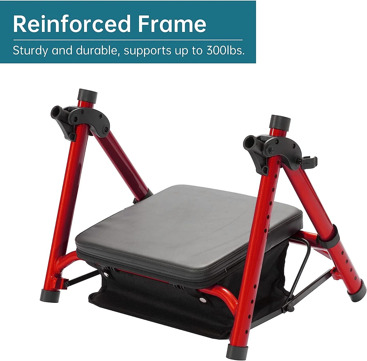 KLD-9218 All Terrain Dual-Brake Rollator Walker 8