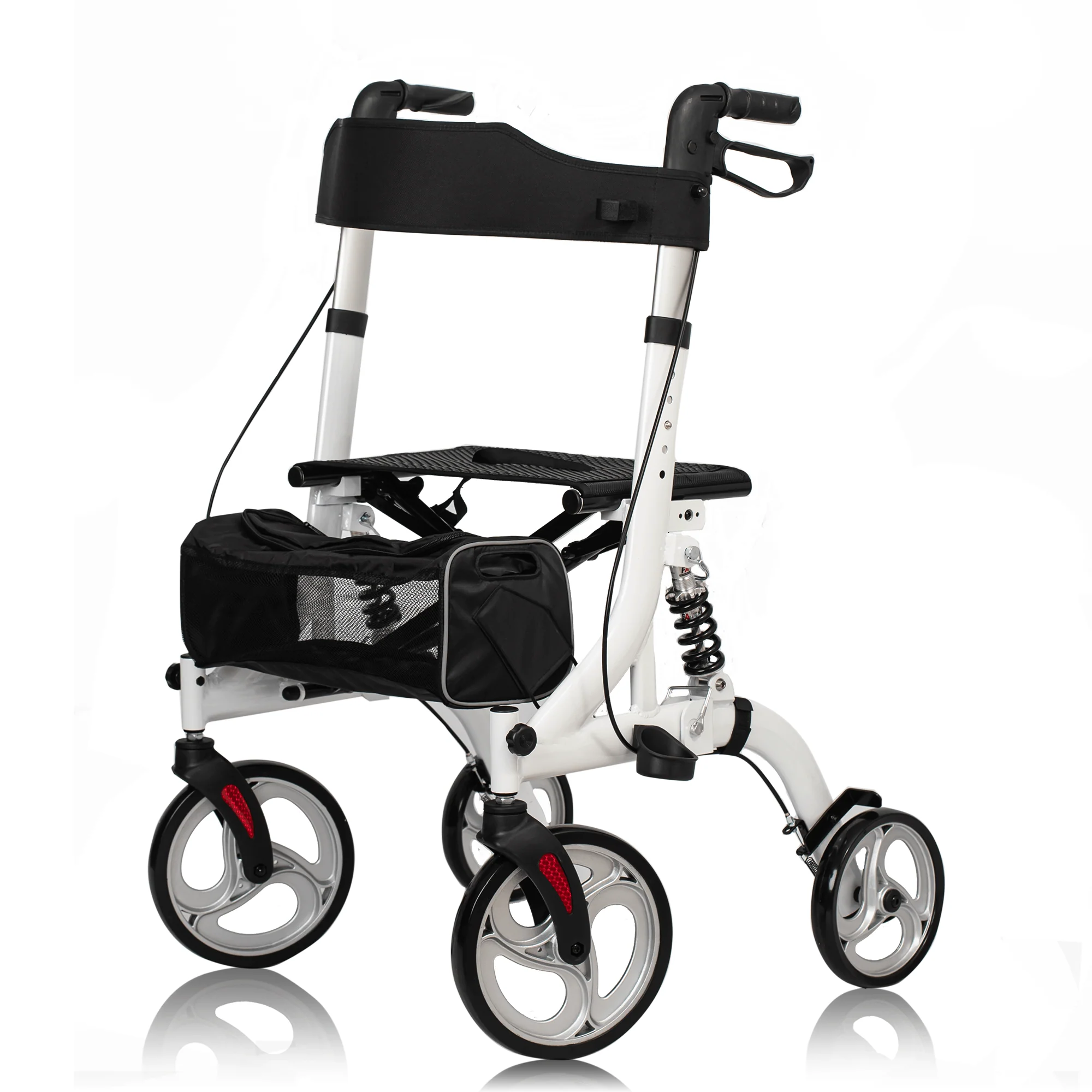 HFK-9211 Dual-Brake Shock-Absorbing Rollator Walker 8