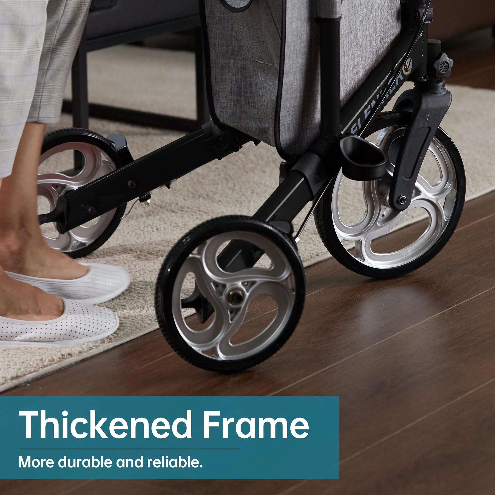 YF-9006 Portable Heavy Duty Rollator Walker 8