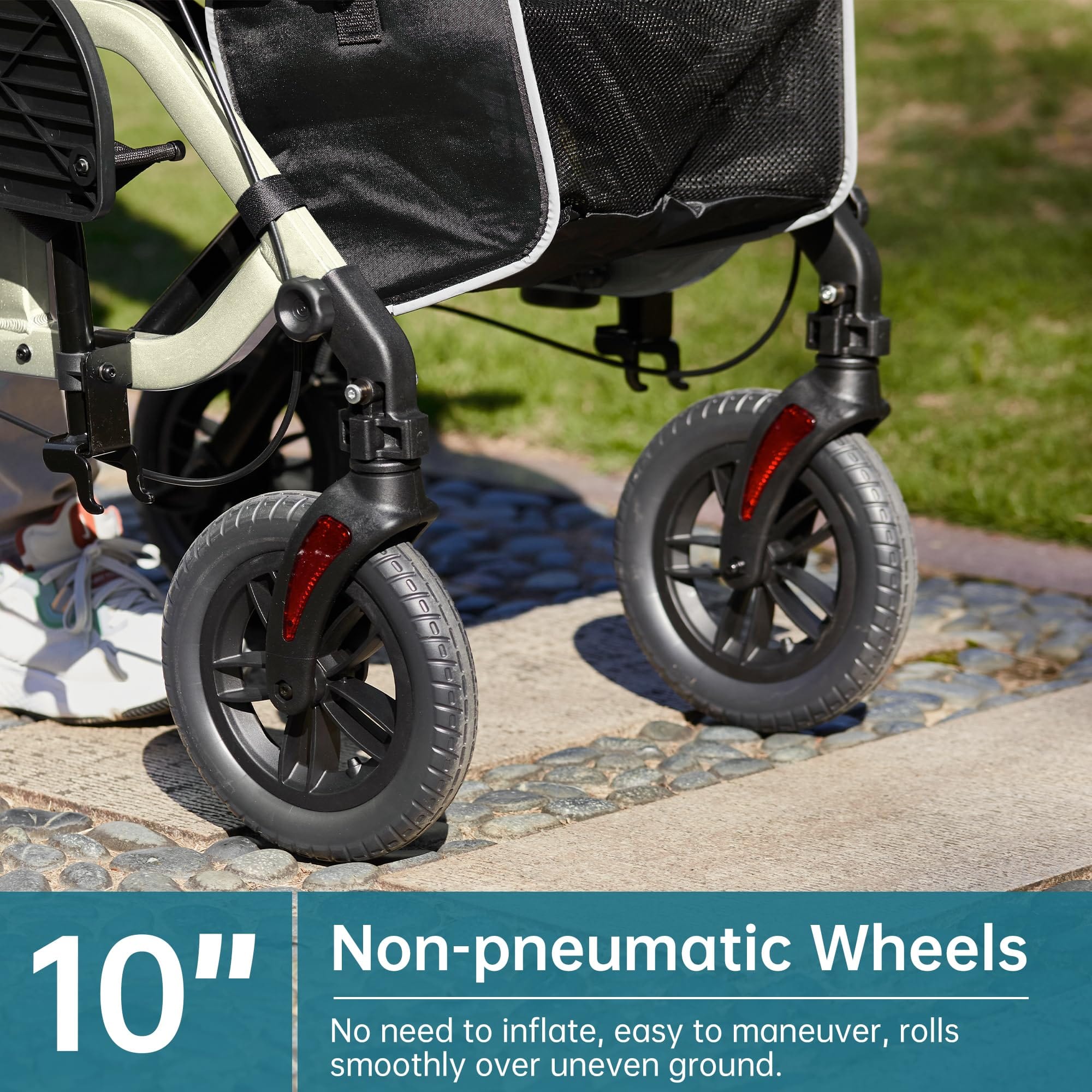 KLD-9224-2 All Terrain 2-in-1 Rollator Walker 10