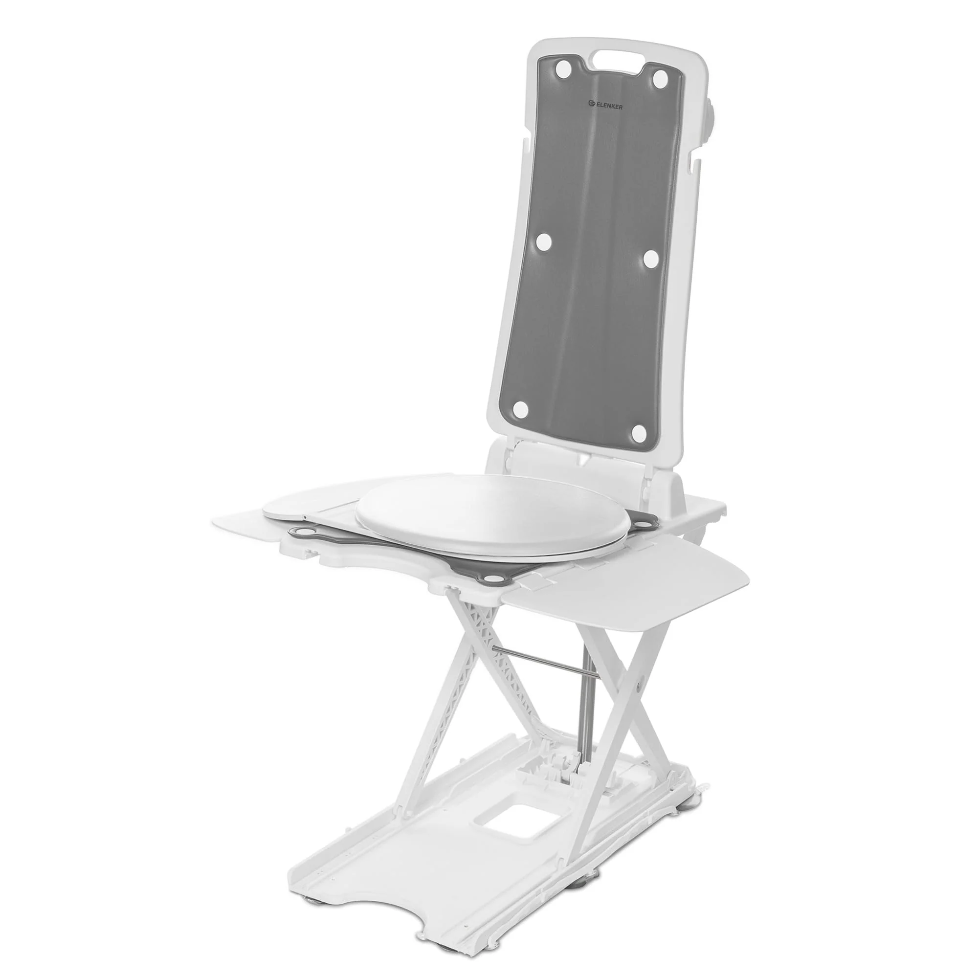 JC35M3-1 360° Swivel Plate Safety Electric Lift Shower Chair with Seat Belt