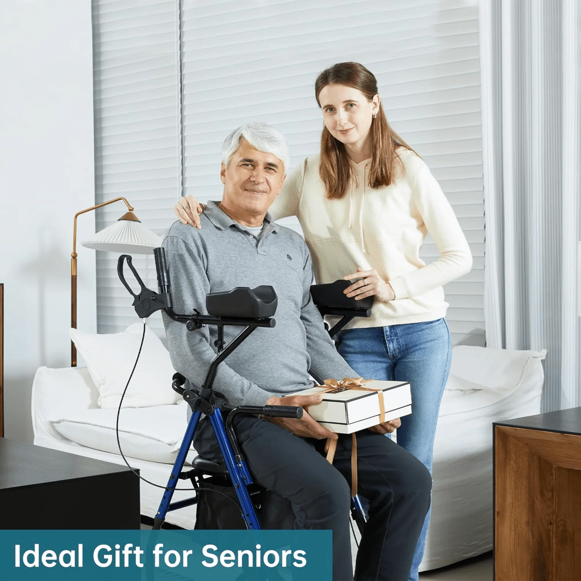 HFK-9236 Dual-Brake Upright Walker 8