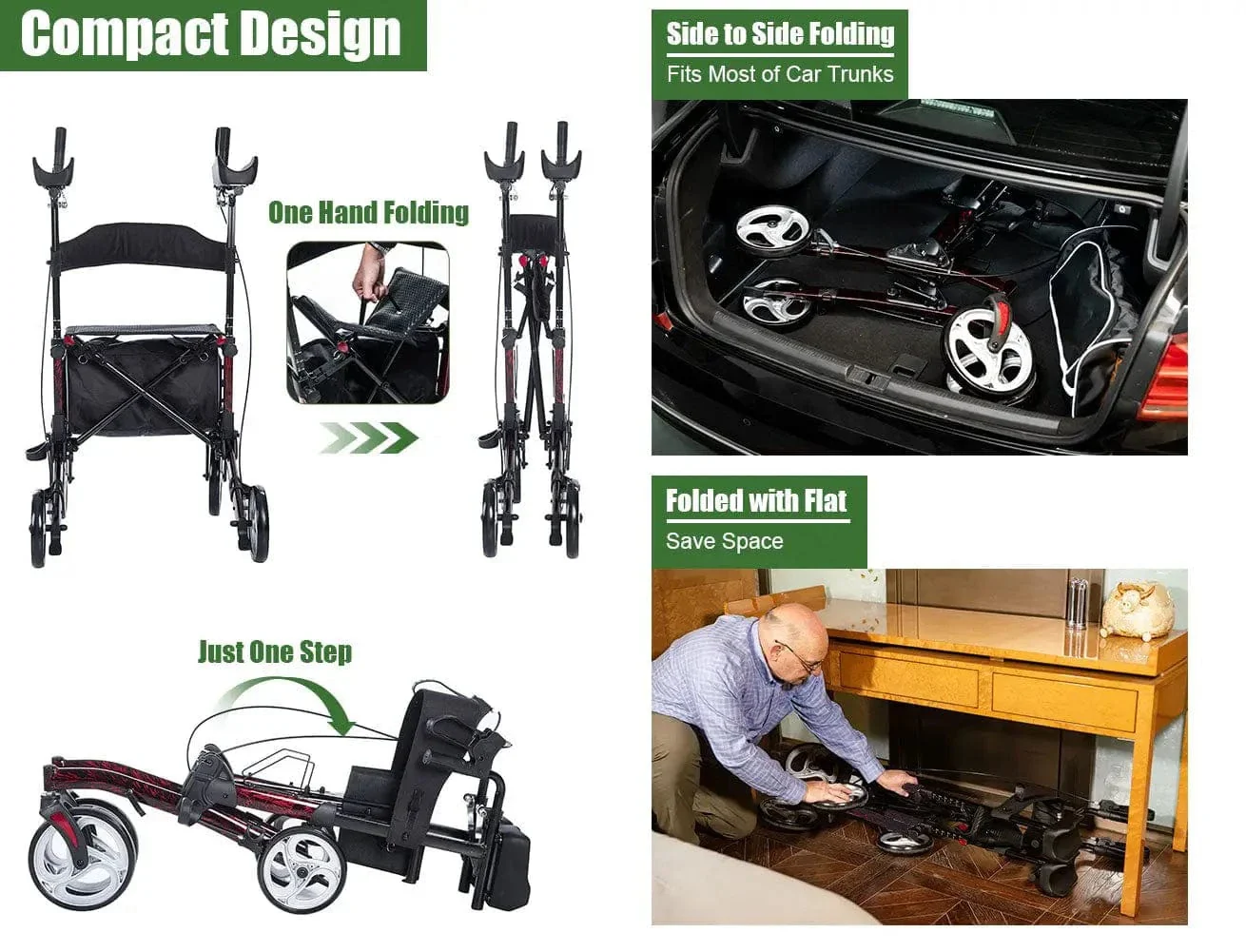 HFK-9223 Dual-Brake Upright Walker 8
