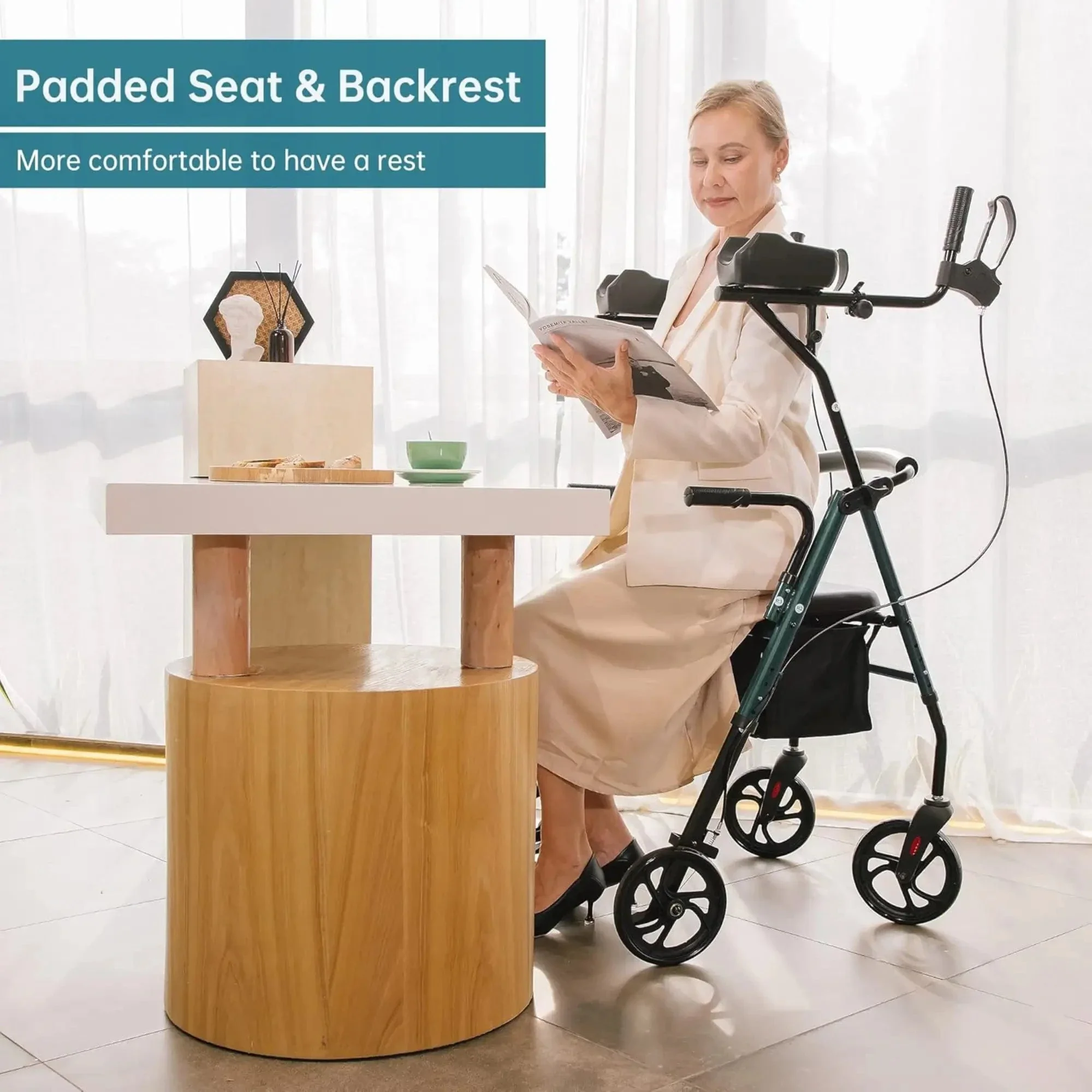 HFK-9236 Dual-Brake Upright Walker 8