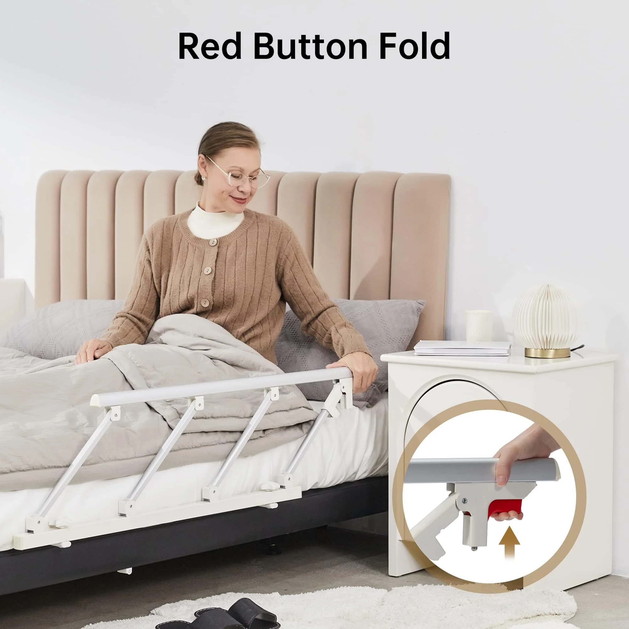 HFK-5115-2 Foldable Bed Rail for Elderly Hospital Home Care