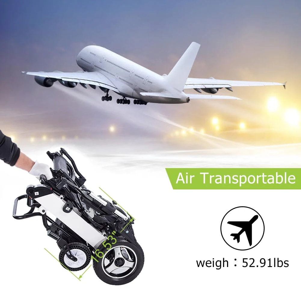 DY01105 Quick Folding Ergonomic Headrest Electric Wheelchair