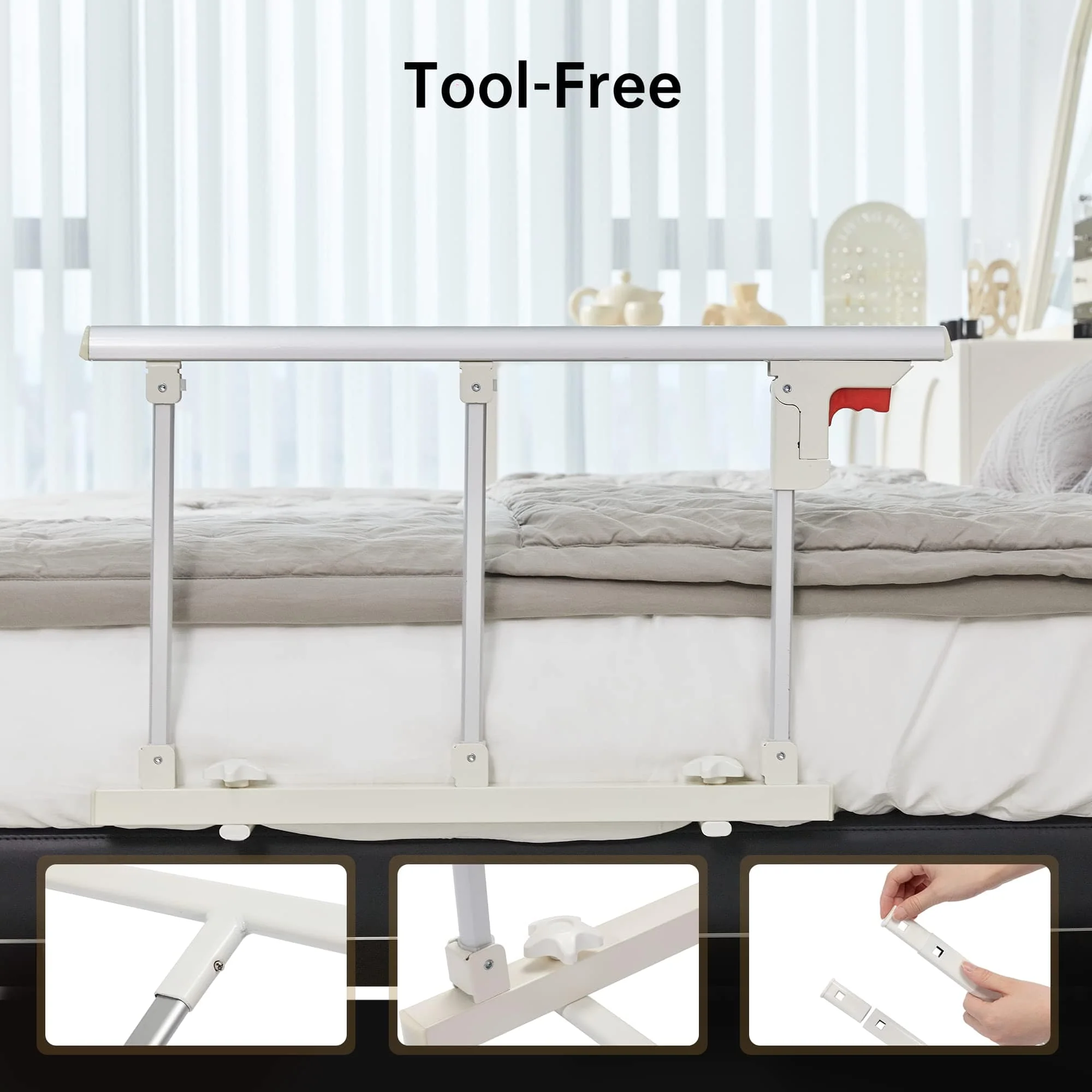 HFK-5115-2 Foldable Bed Rail for Elderly Hospital Home Care