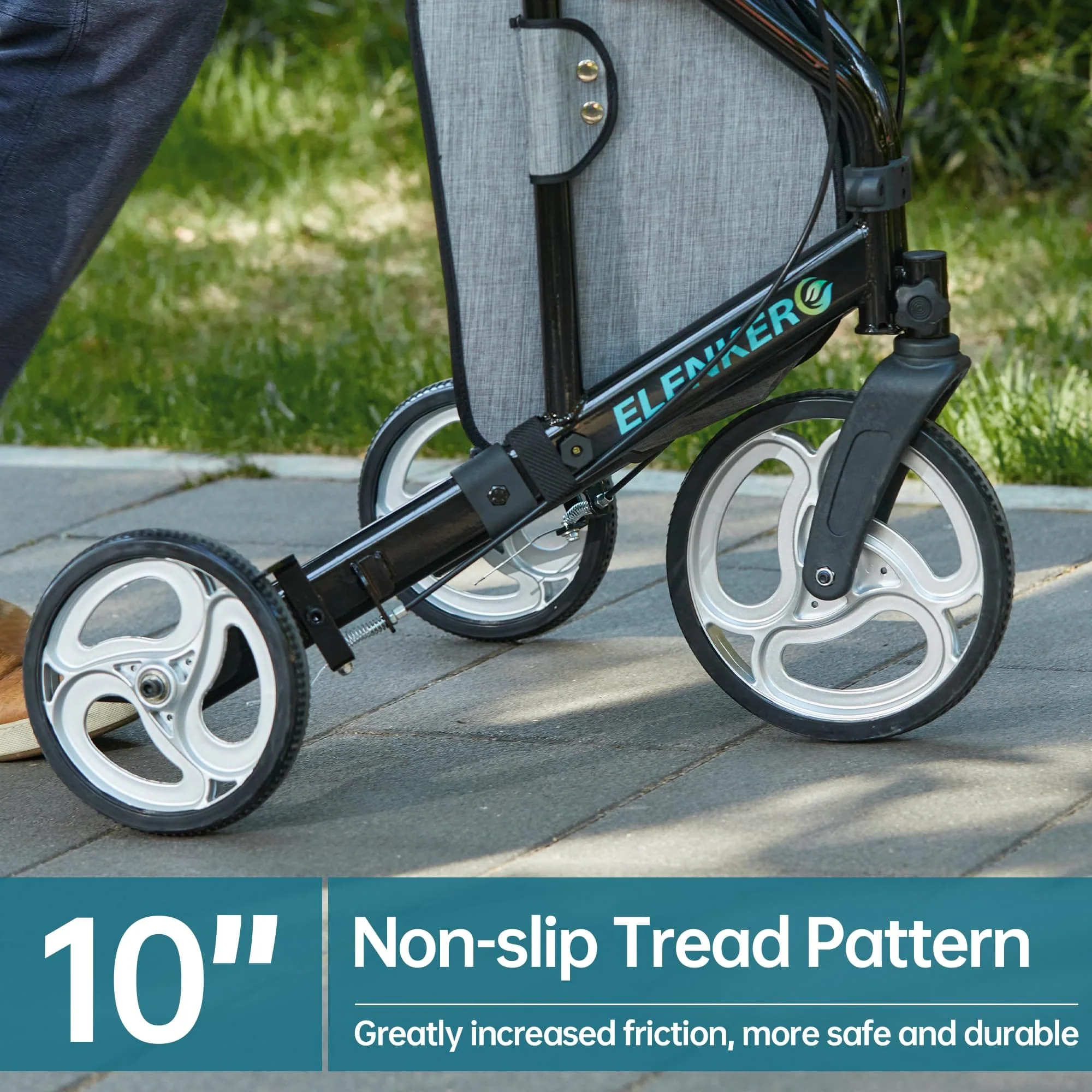 YF-9006 Portable Heavy Duty Rollator Walker 8