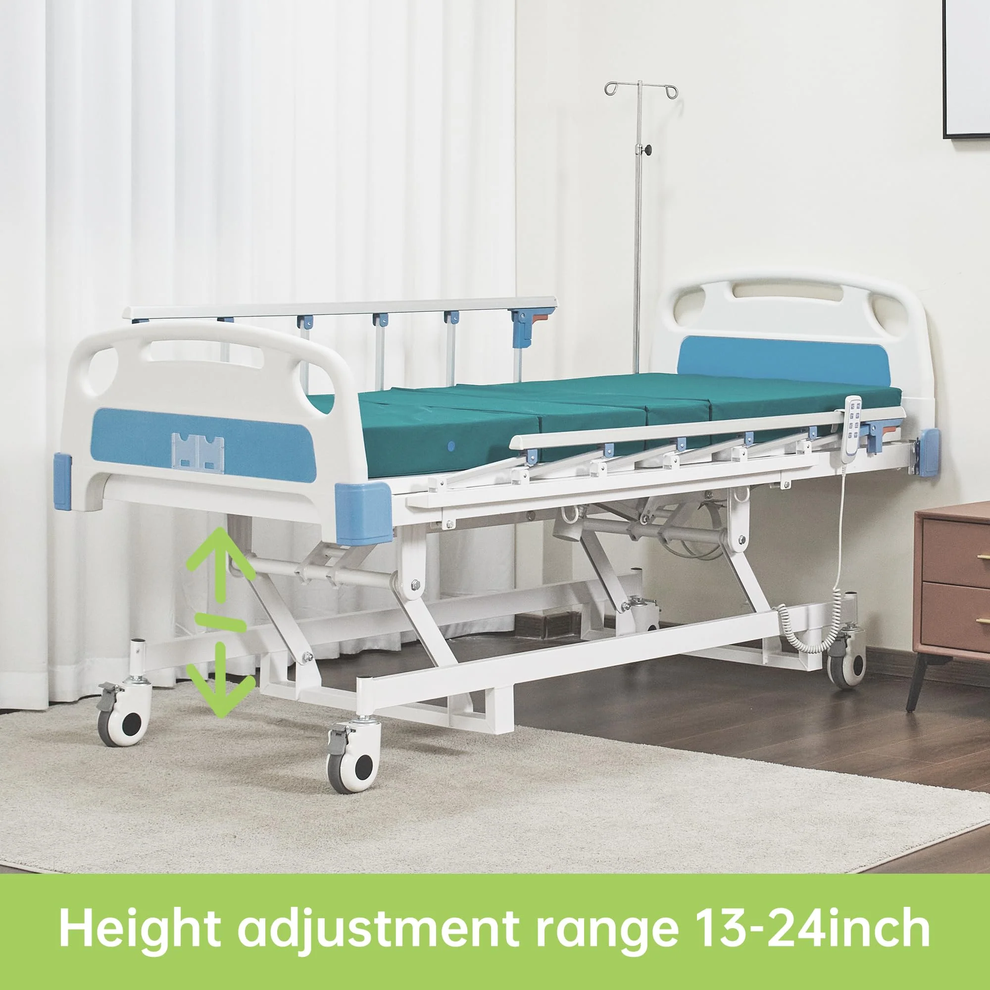 DH-6A431C 3 Function Quiet Full Electric Hospital Bed With Remote Control