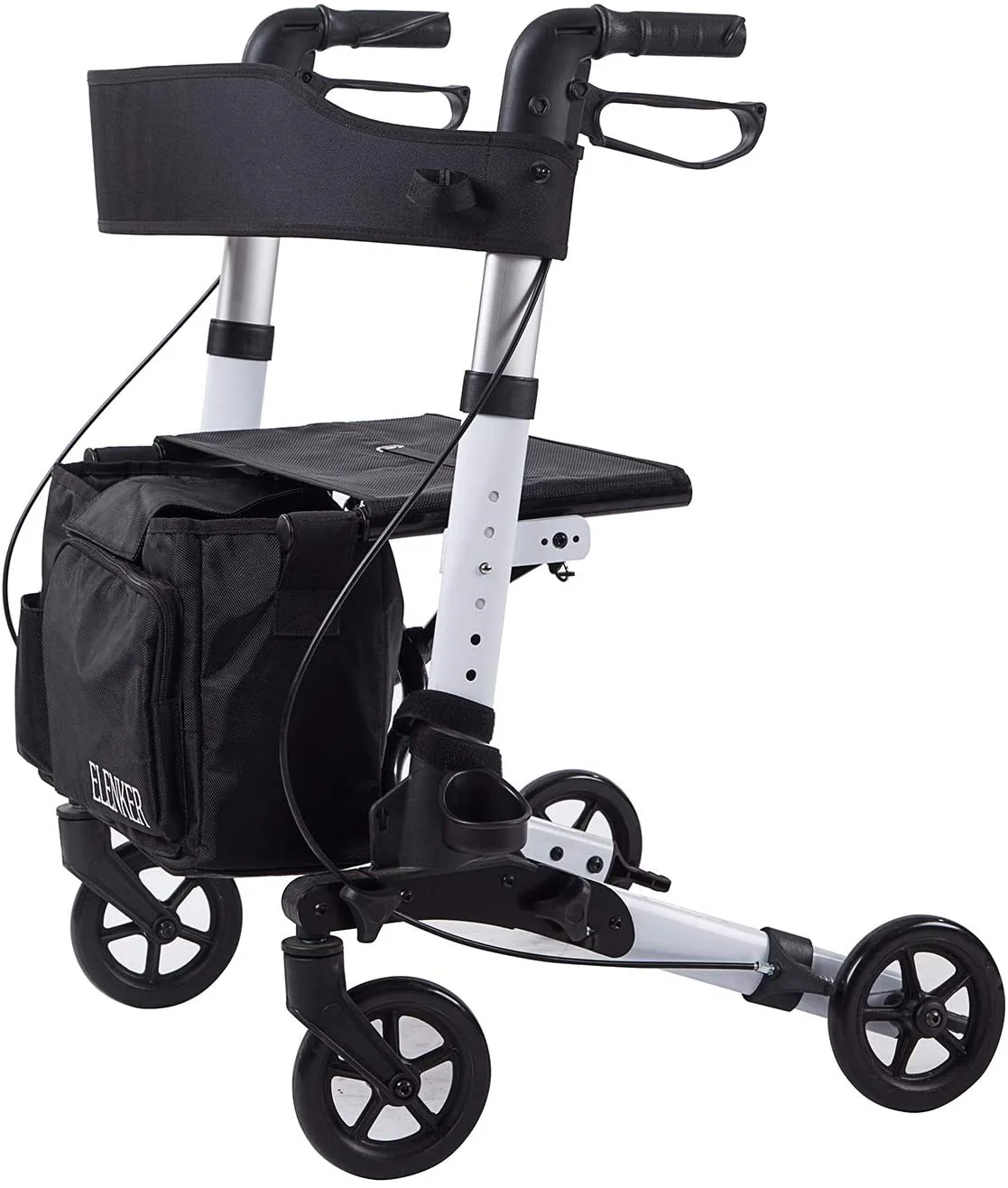 HFK-9202D Dual-Brake Compact Foldable Rollator Walker 6