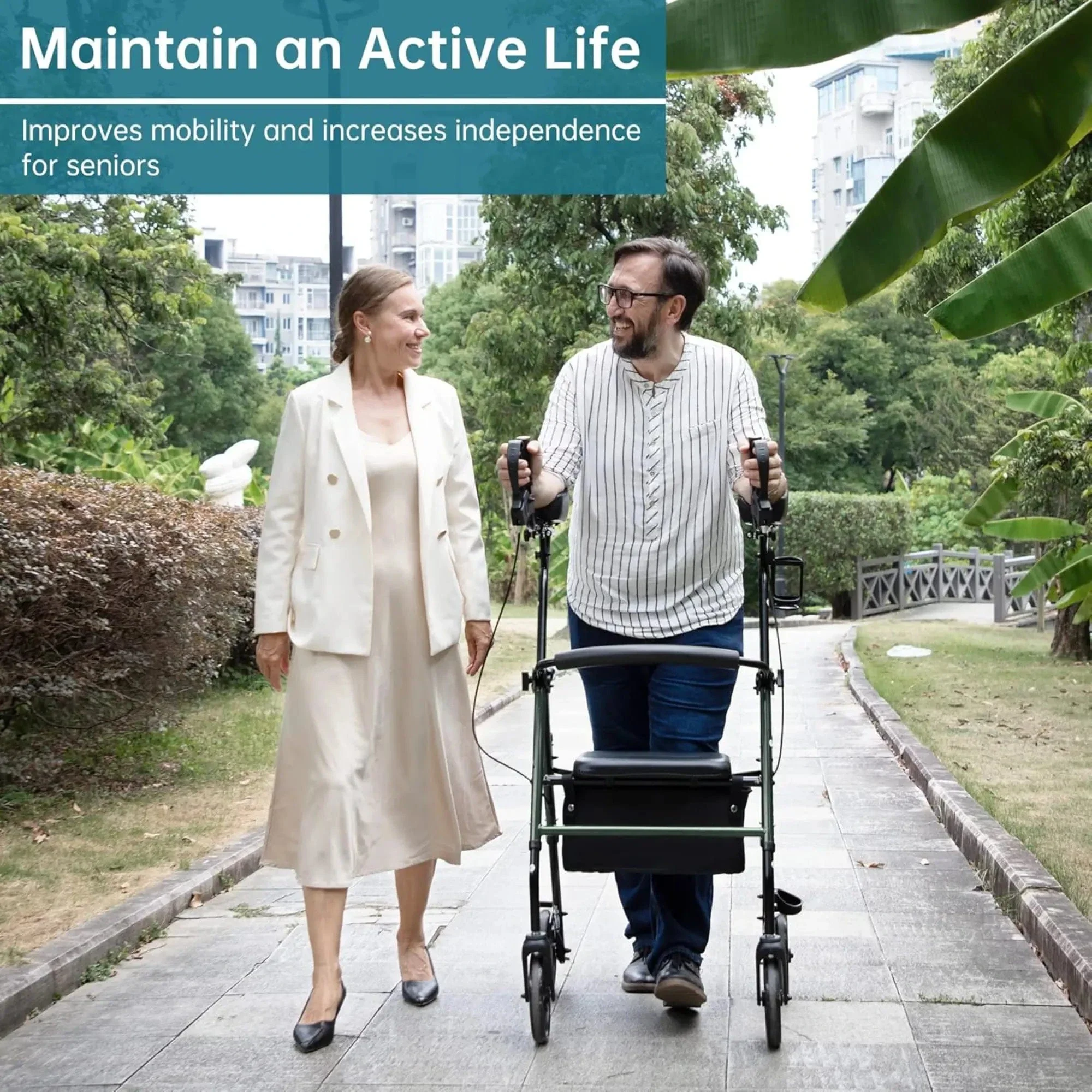 HFK-9236 Dual-Brake Upright Walker 8