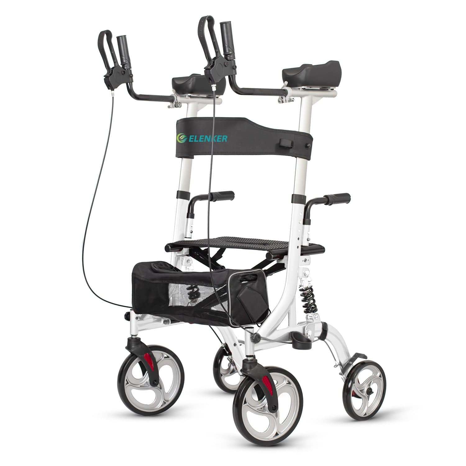 HFK-9211B Dual-Brake Shock-Absorbing Upright Walker 8