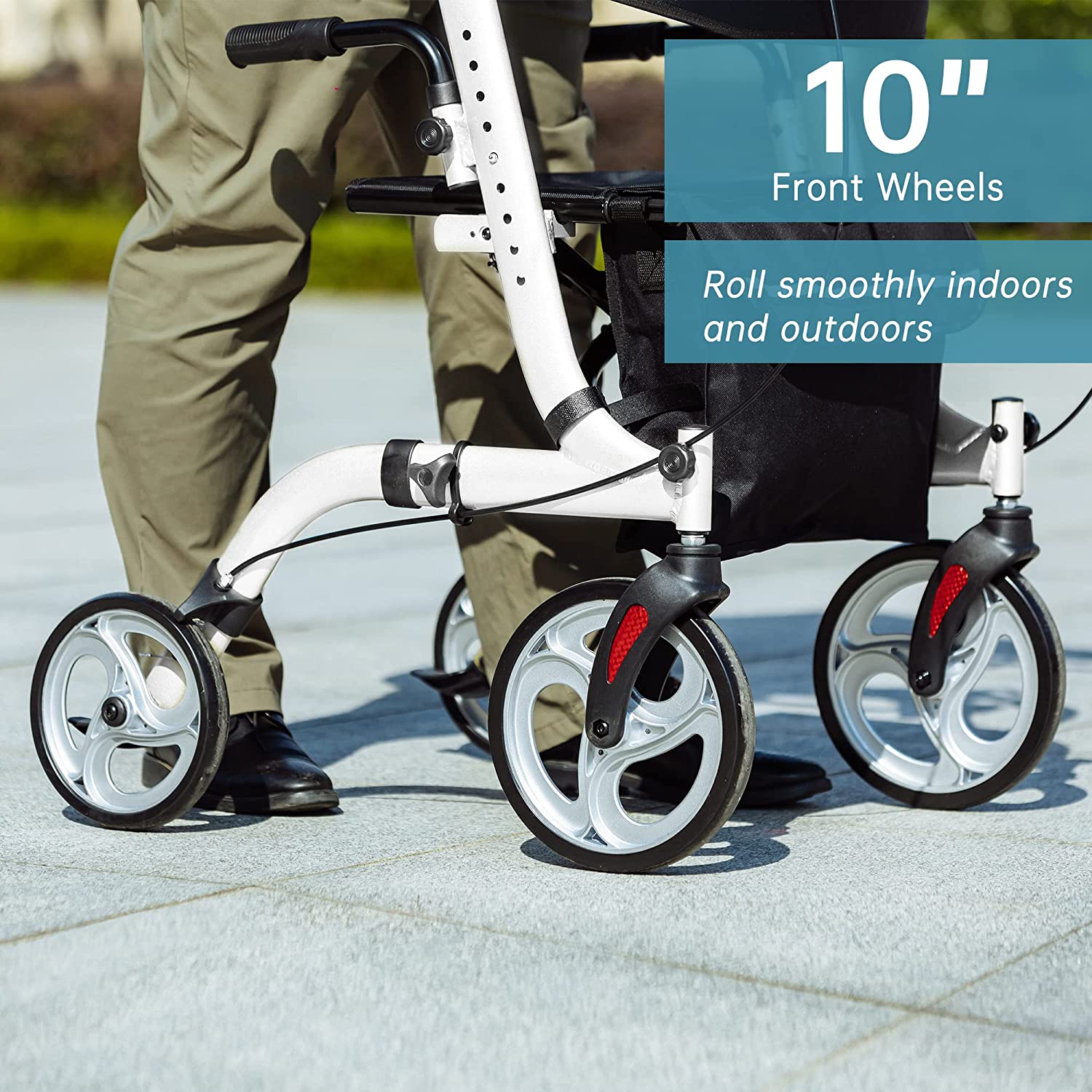 HFK-9210KDB-3 Dual-Brake Lightweight Upright Walker 8