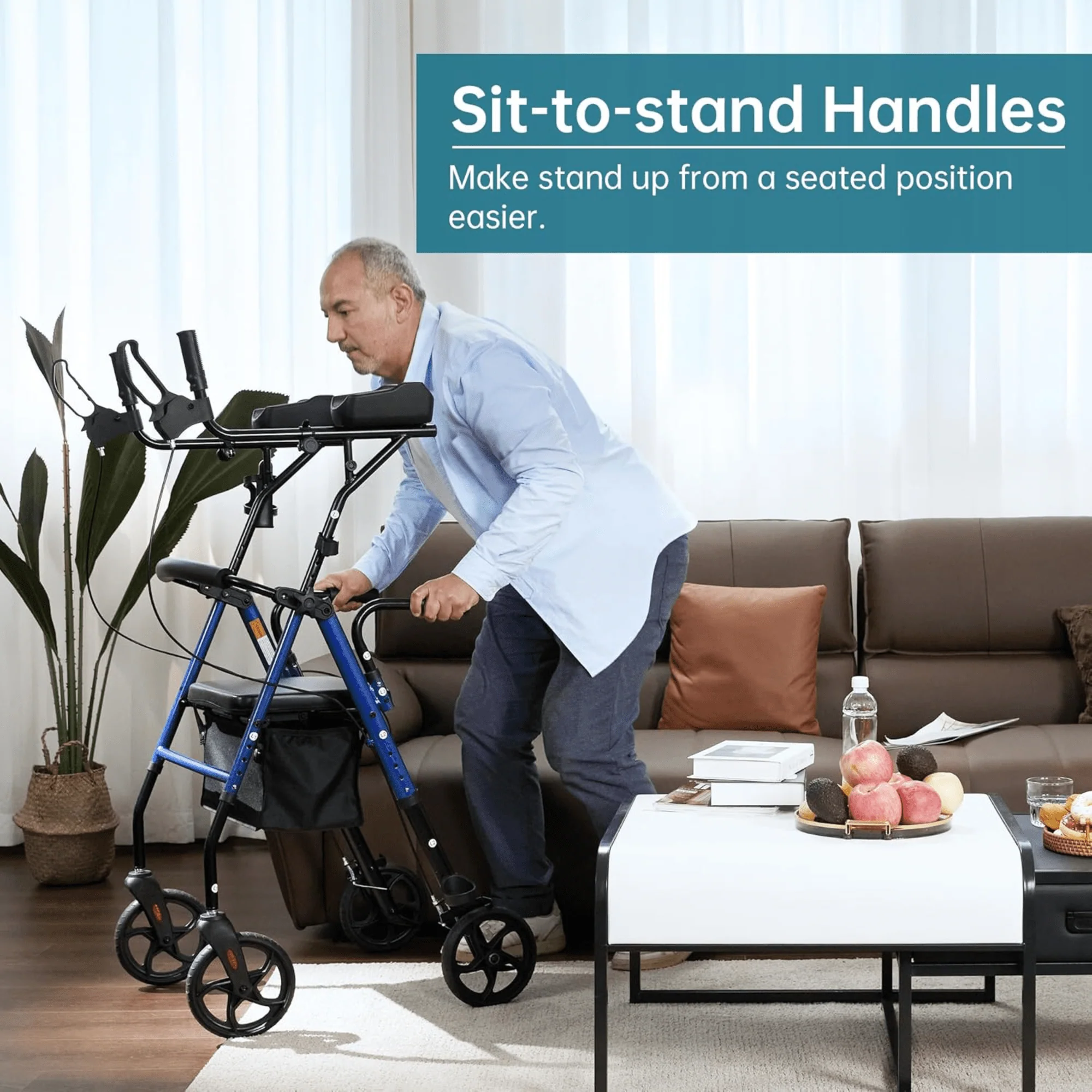 HFK-9236 Dual-Brake Upright Walker 8